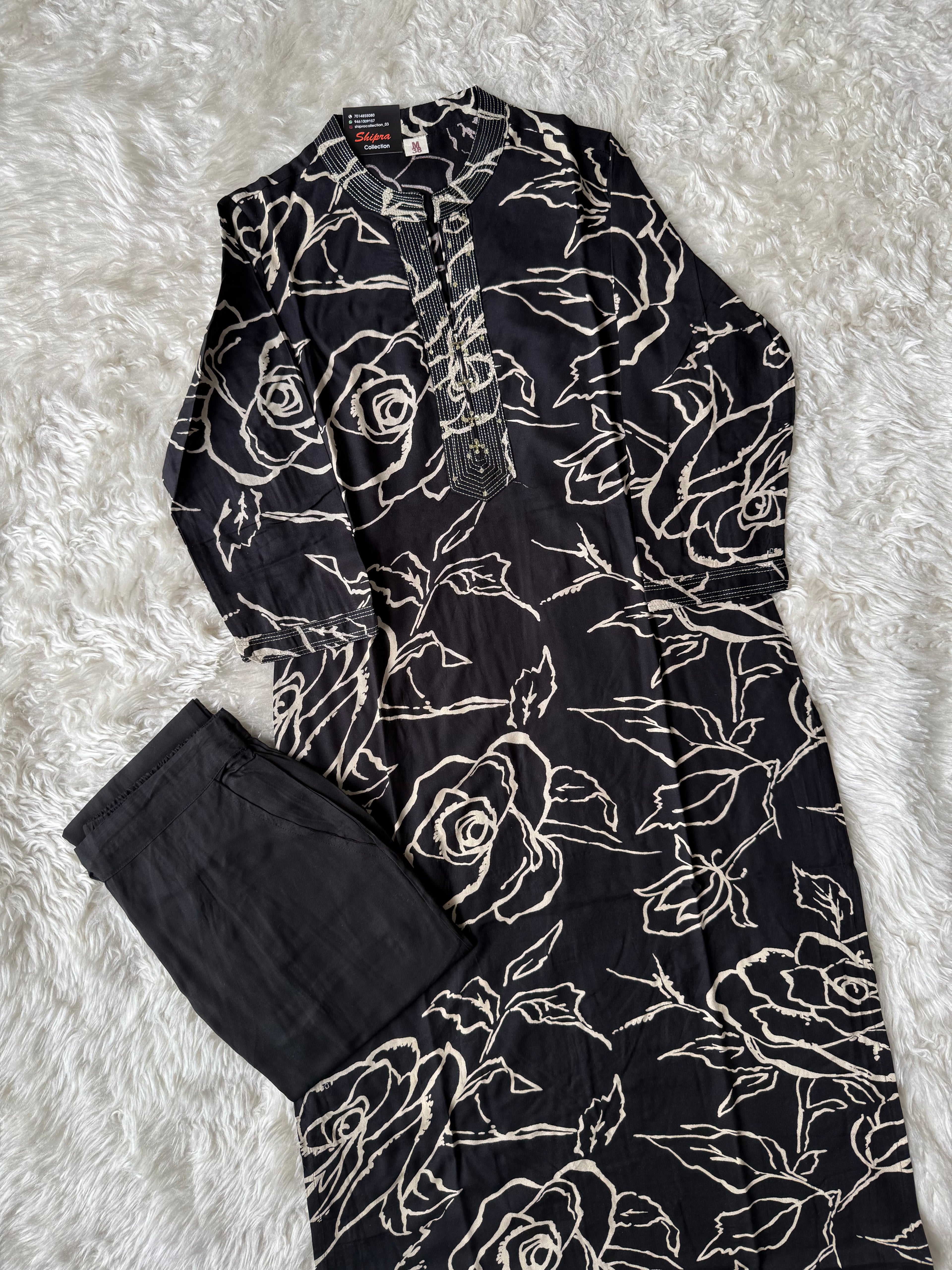 Soft Rayon Kurti Pant Set