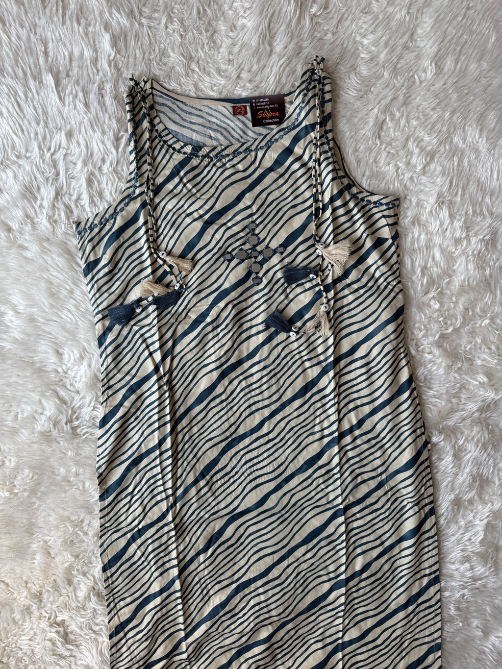 Rayon Sleeveless Kurti Pant Set