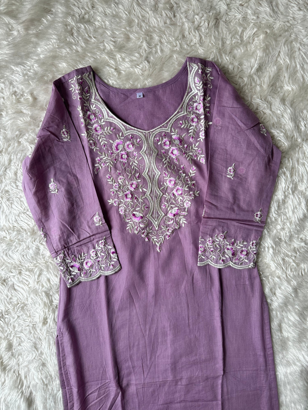 Mul Cotton Kurti Sharara Dupatta Set