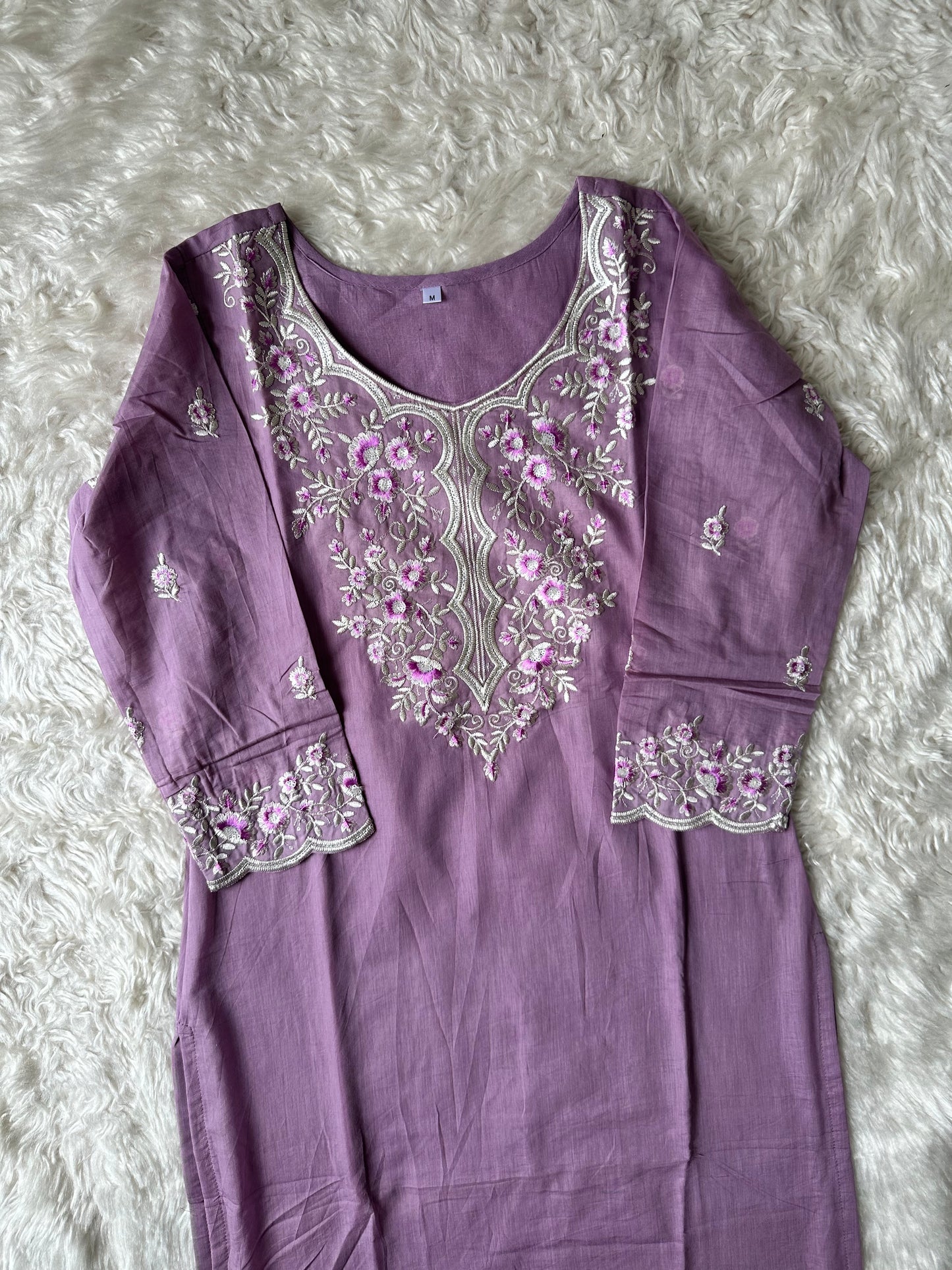 Mul Cotton Kurti Sharara Dupatta Set