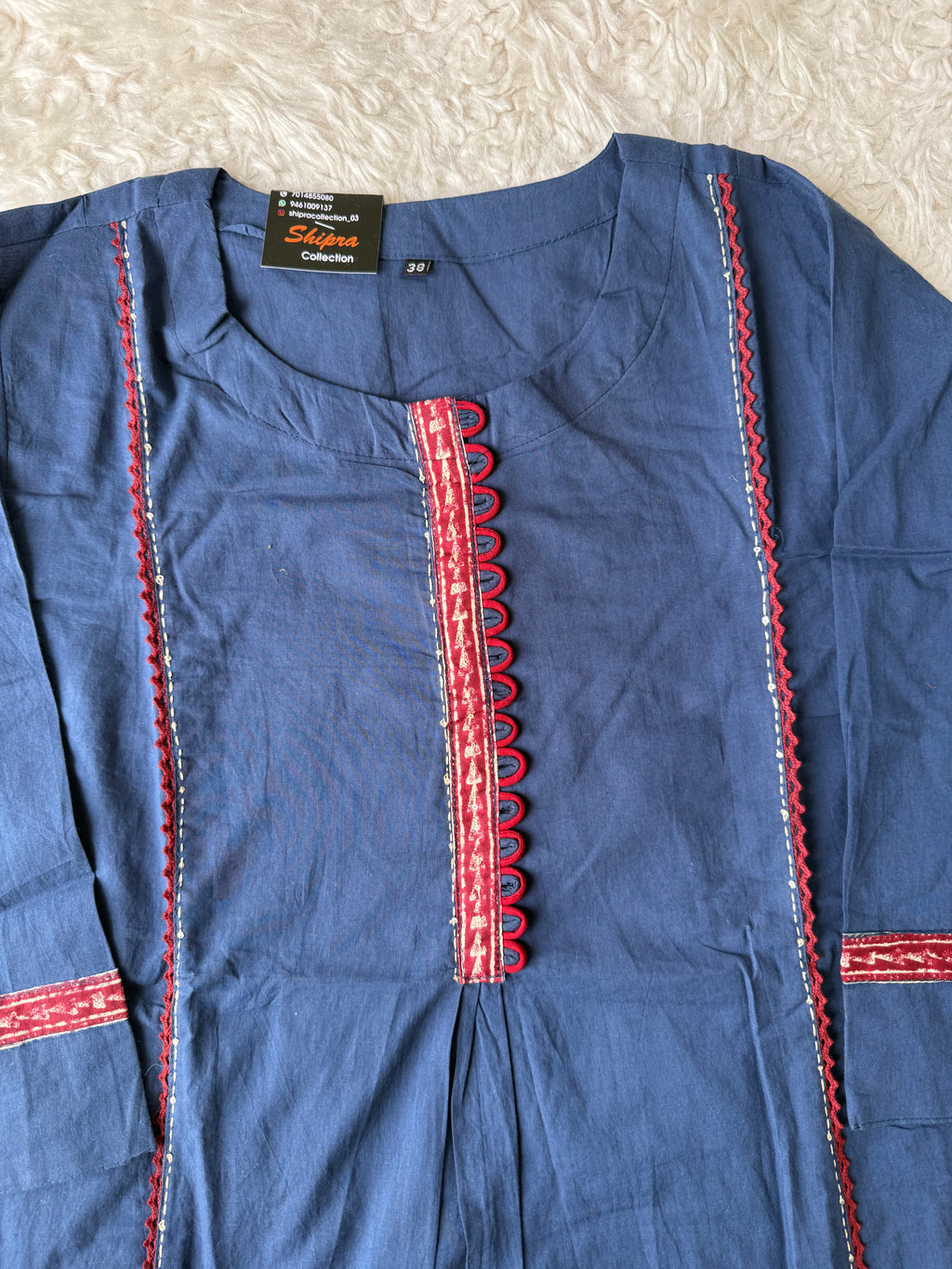 Premium Cotton Kurti Pant Dupatta Set