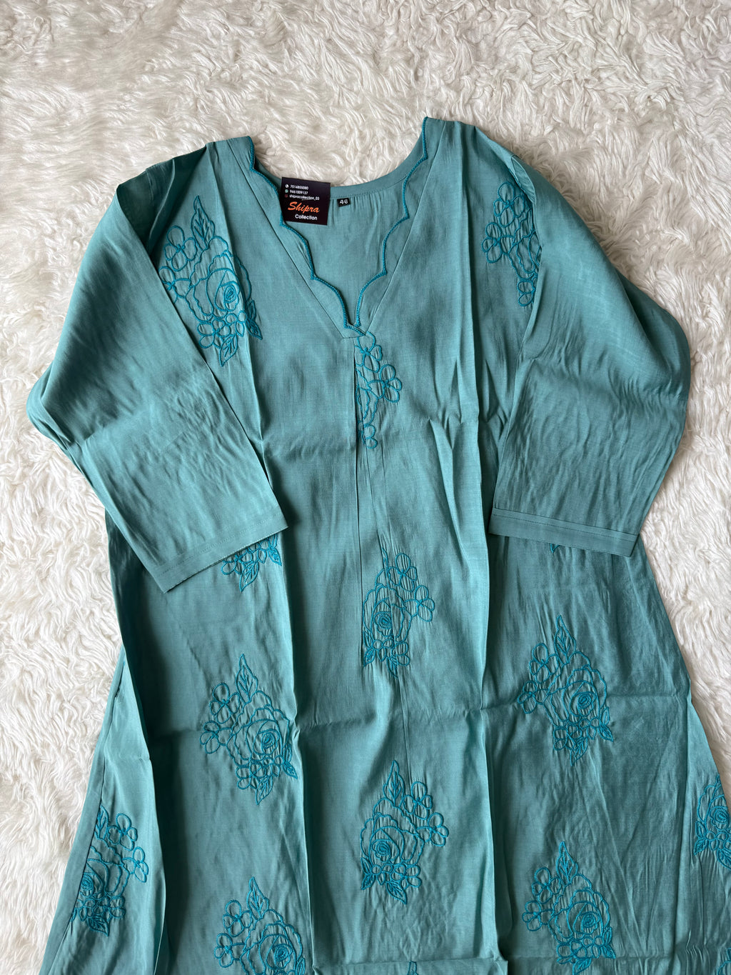 “ Plus Size” Muslin Silk Kurti Pant Dupatta Set