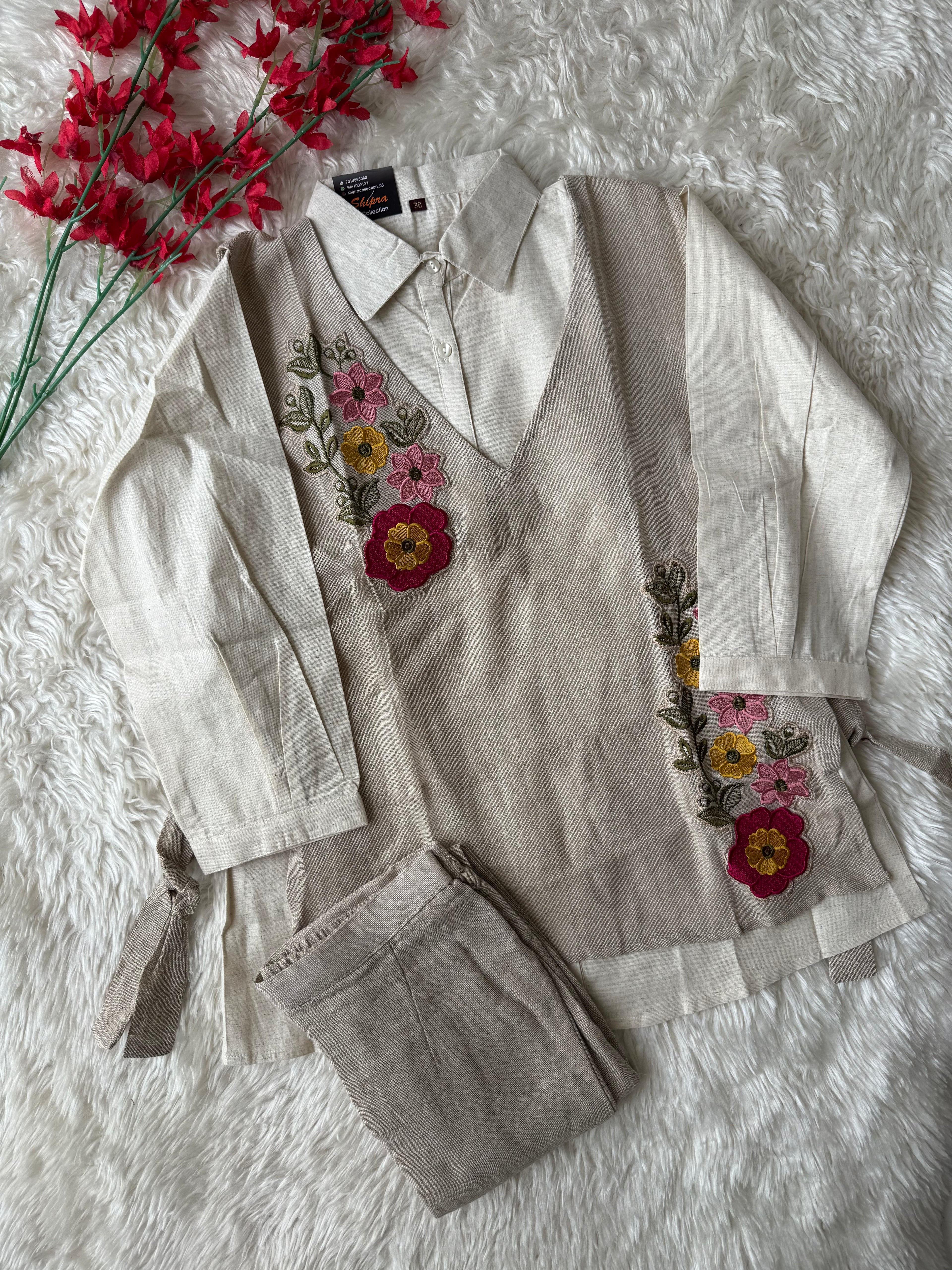 Jute Cotton Co-ord Set