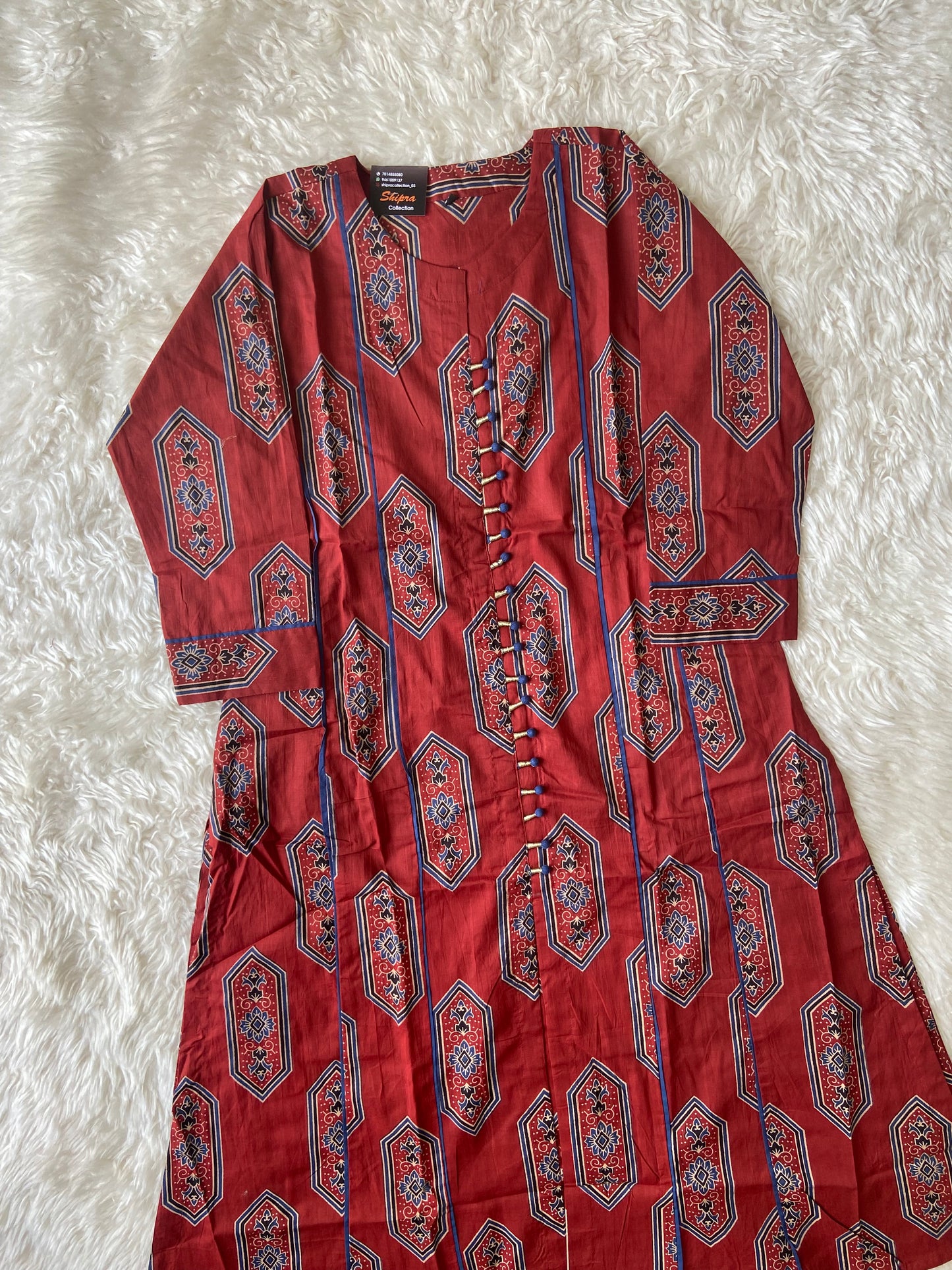 Premium Cotton Kurti Plazo Set