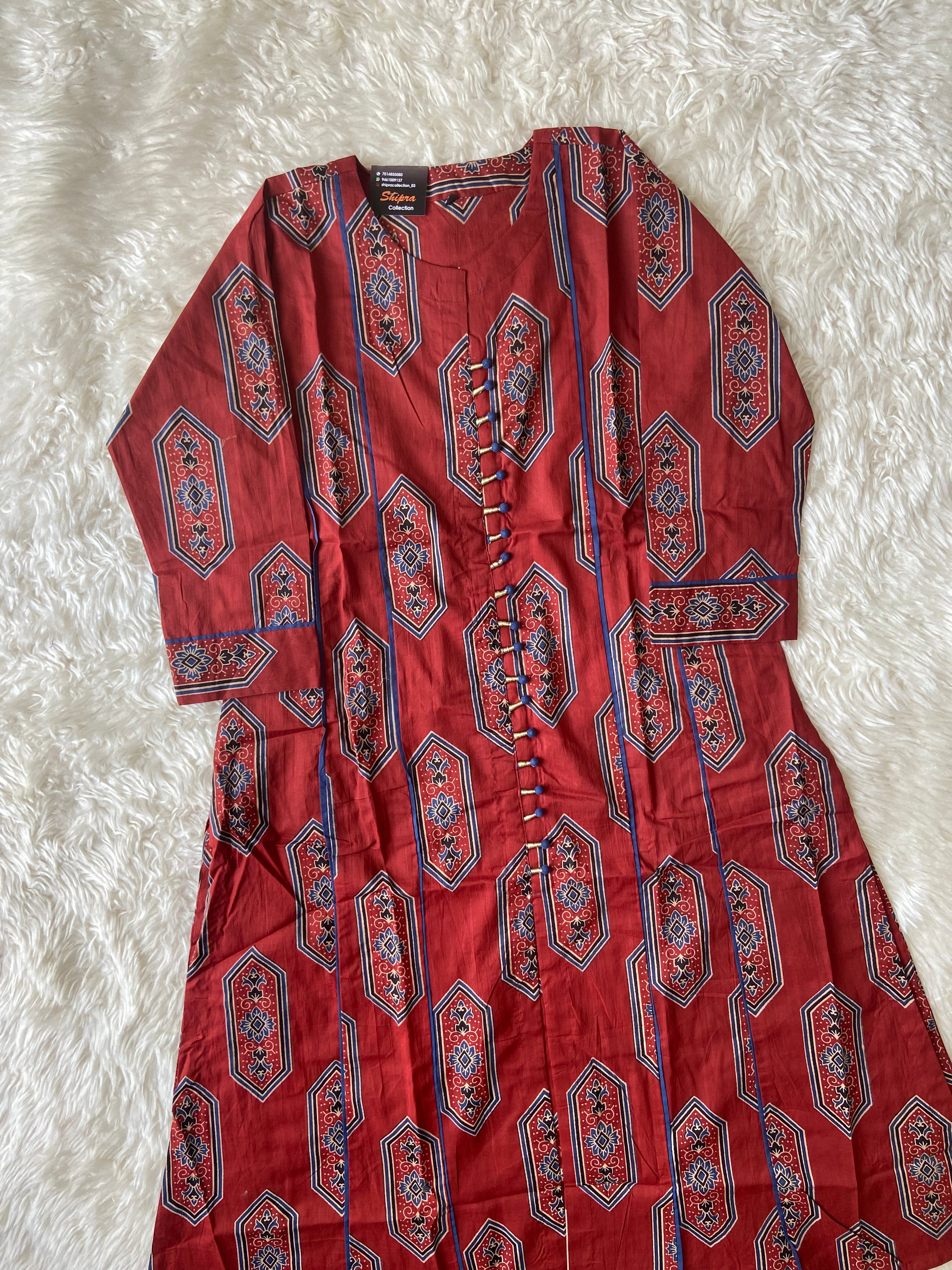 Premium Cotton Kurti Plazo Set