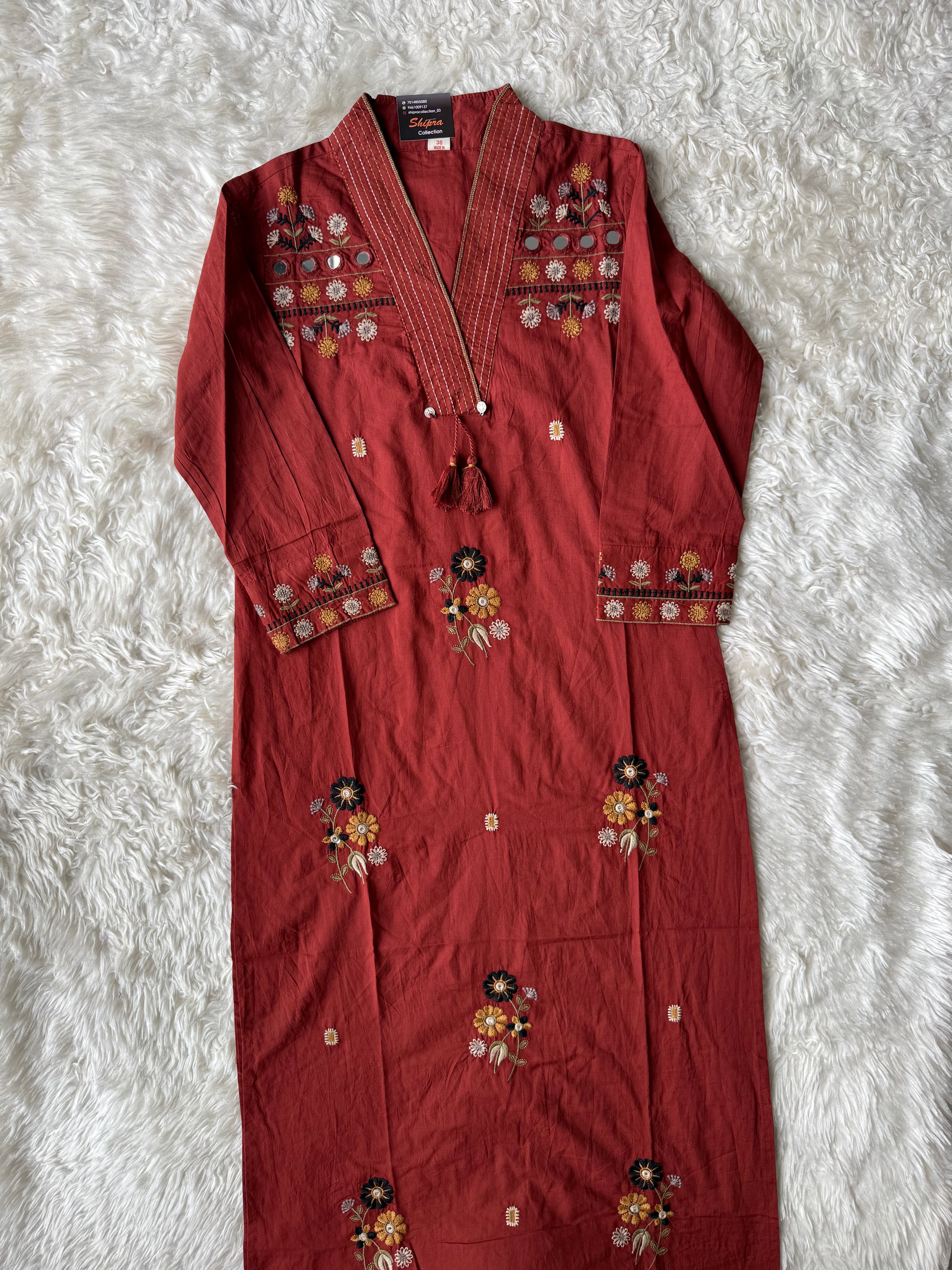 Premium Cotton Kurti Pant Dupatta Set