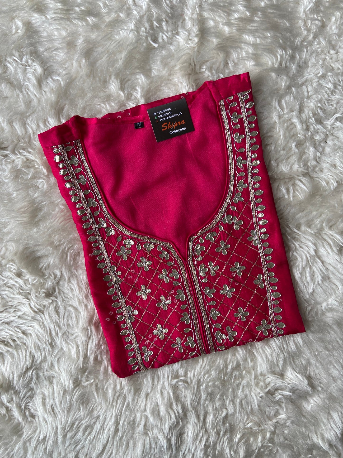 Pure Silk Kurti Pant Dupatta Set