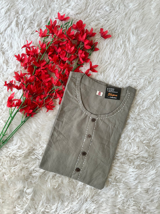 Khadi Cotton Short Kurti