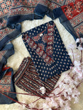 Pure Cotton Kurti Pant Dupatta Set