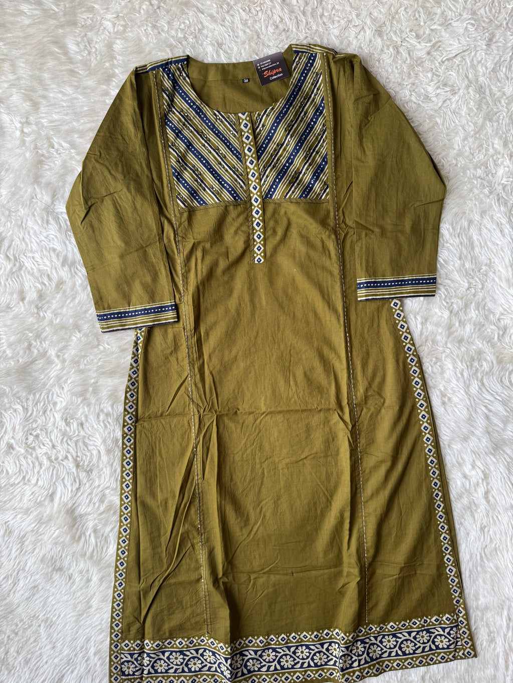Premium Cotton Kurti Pant Dupatta Set