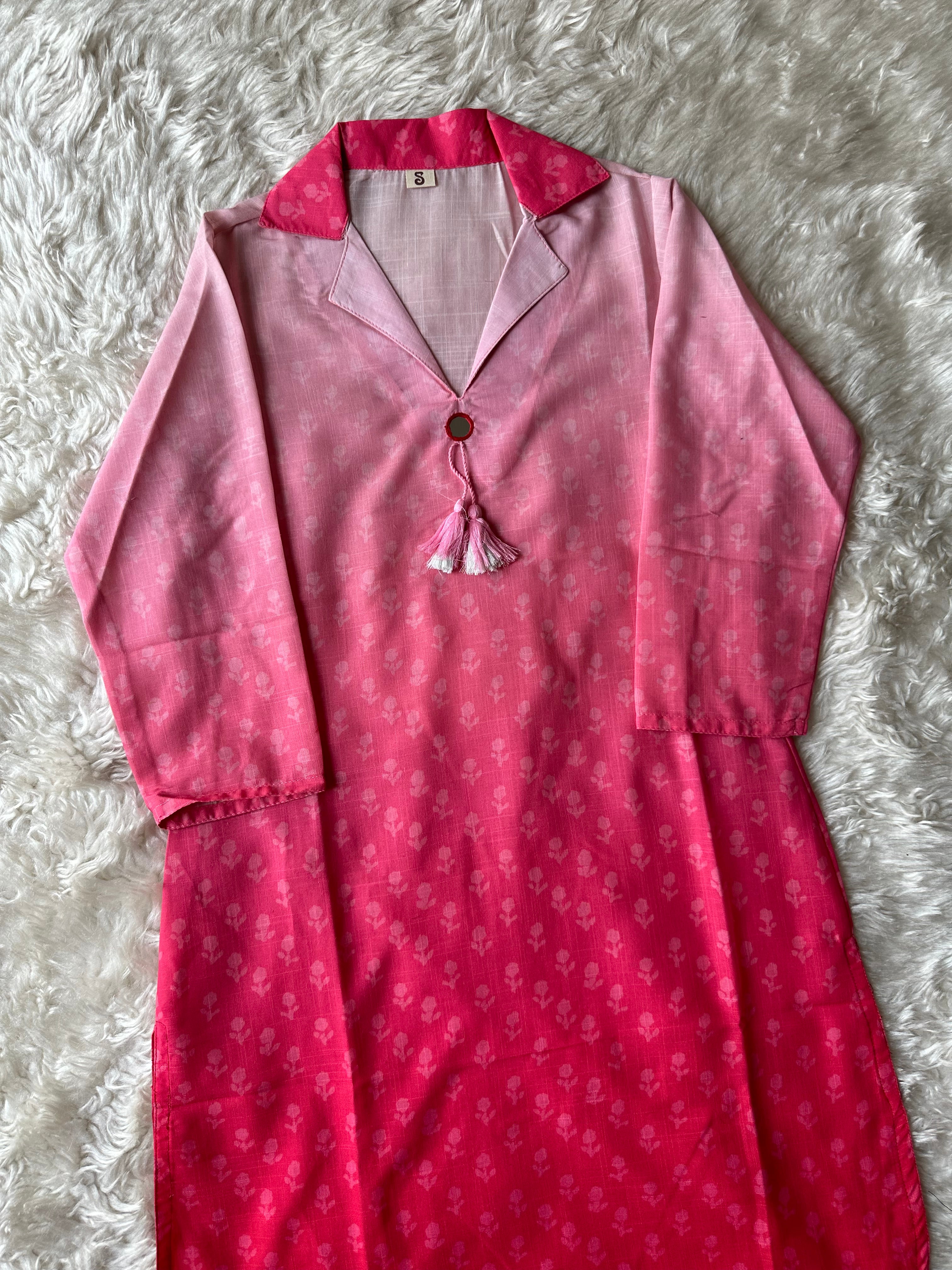 Viscose V- Neck Kurti