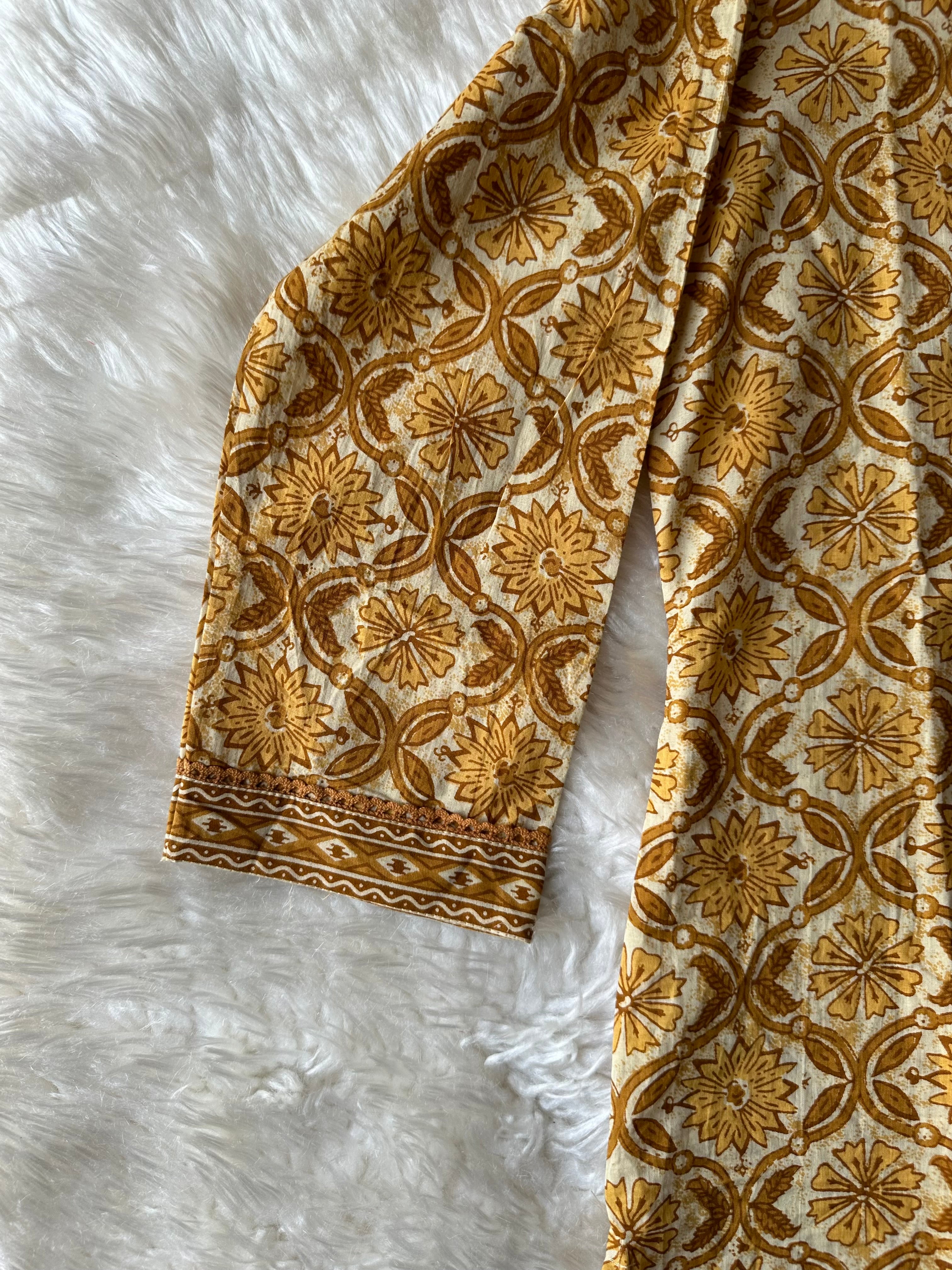 Premium Cotton Kurti Pant Dupatta Set