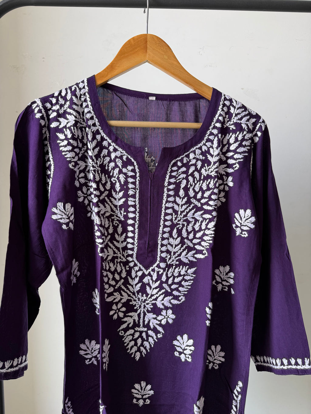 Heavy Rayon Chikankari Short kurti