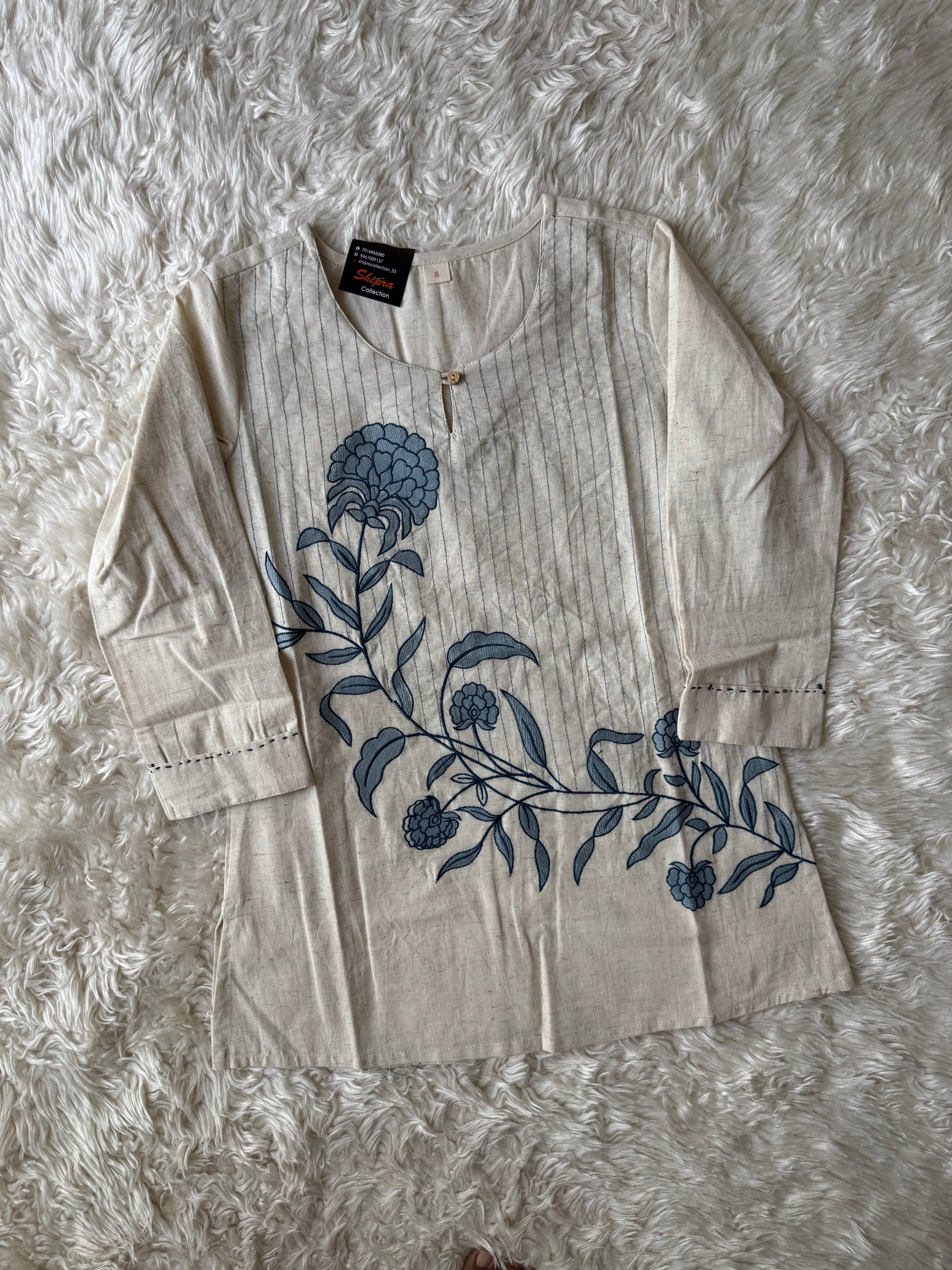 Khadi Cotton Short Kurti