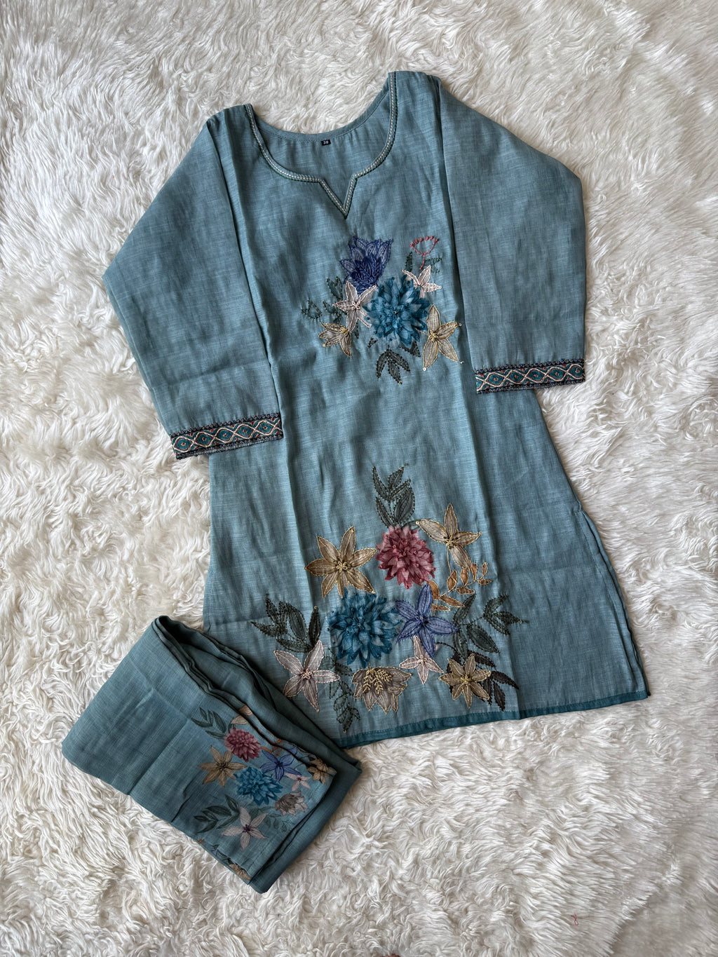 Chanderi Silk Co-ord Set