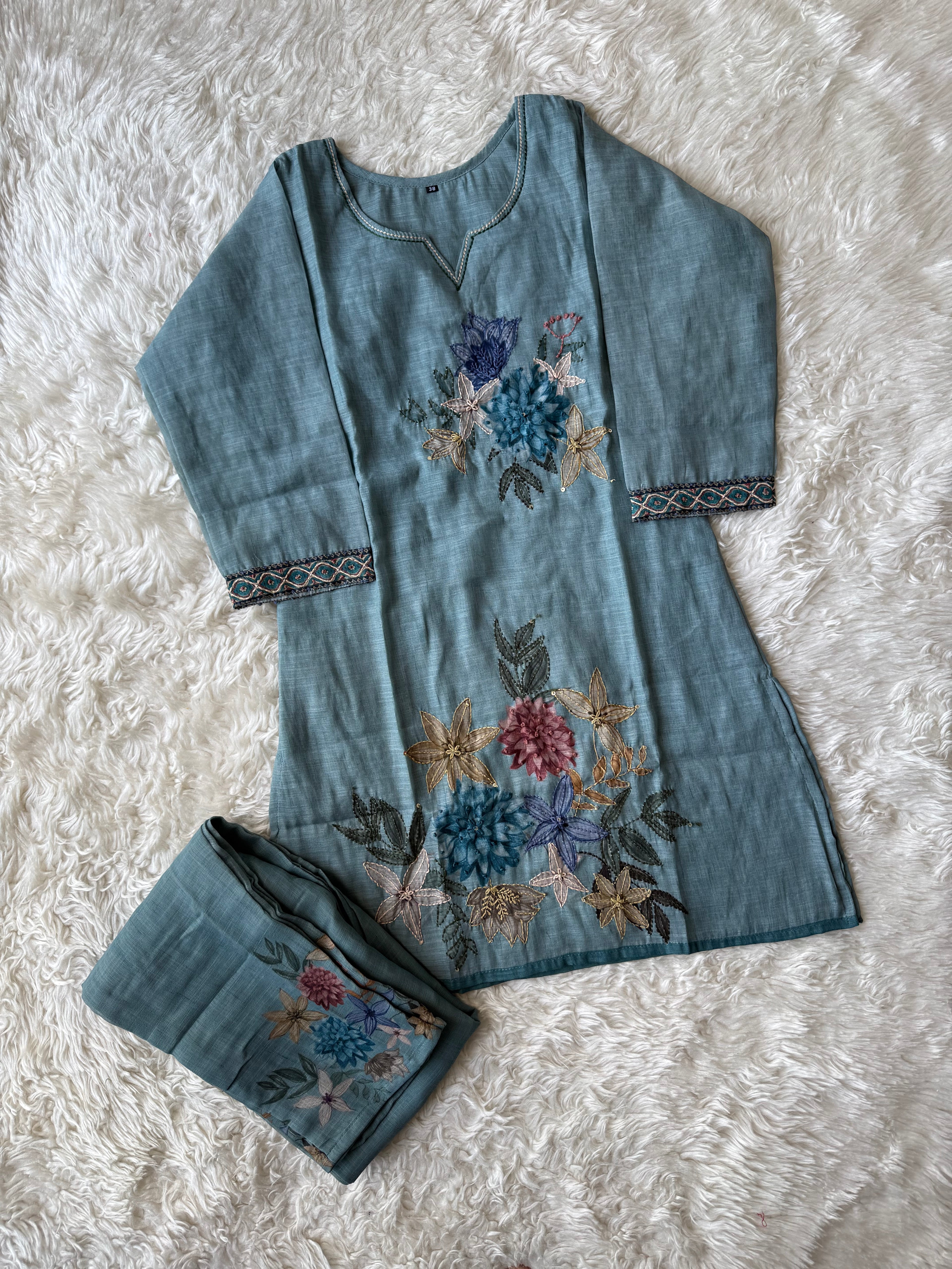 Chanderi Silk Co-ord Set