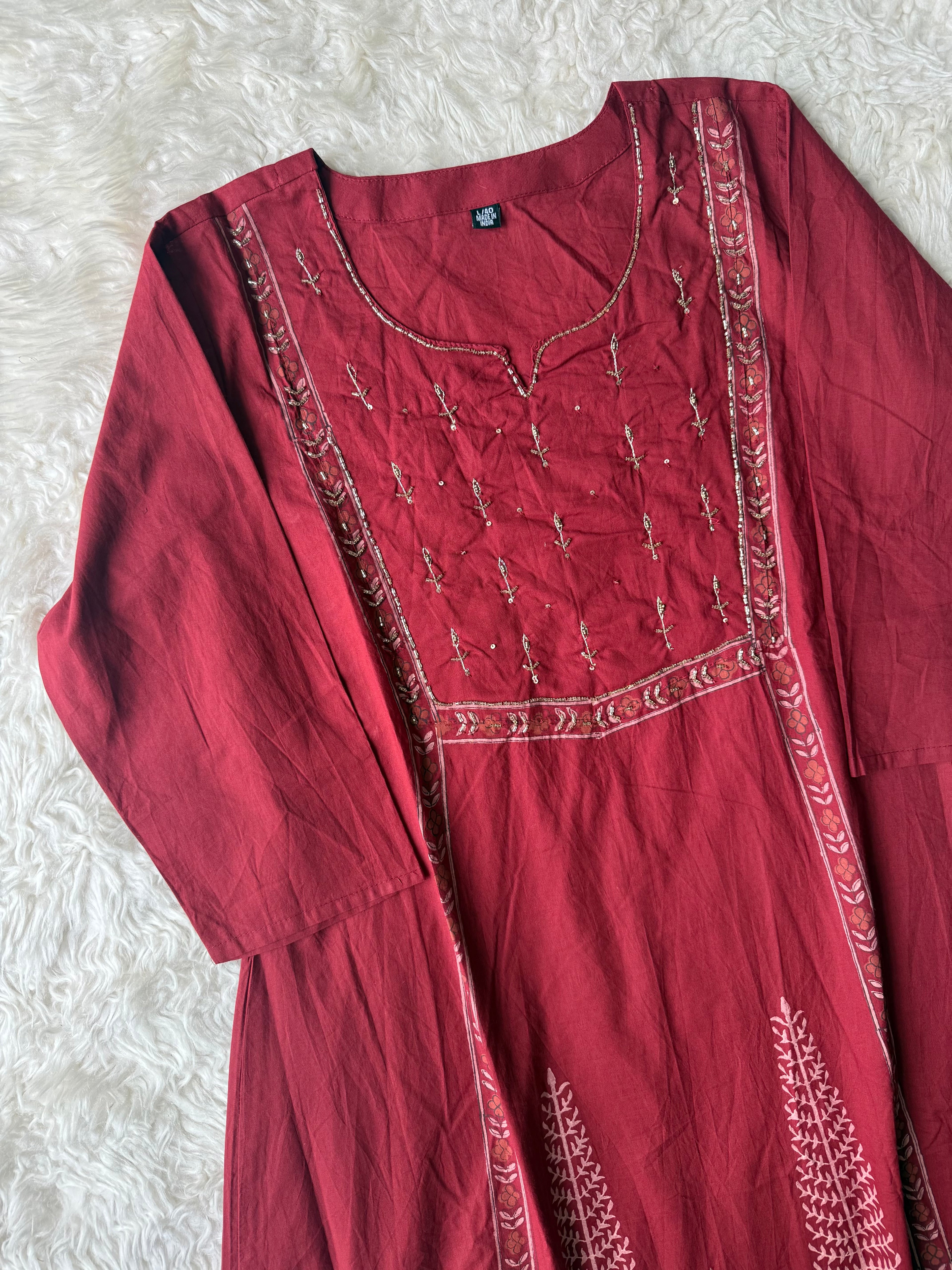 Premium Cotton Kurti Pant Dupatta Set