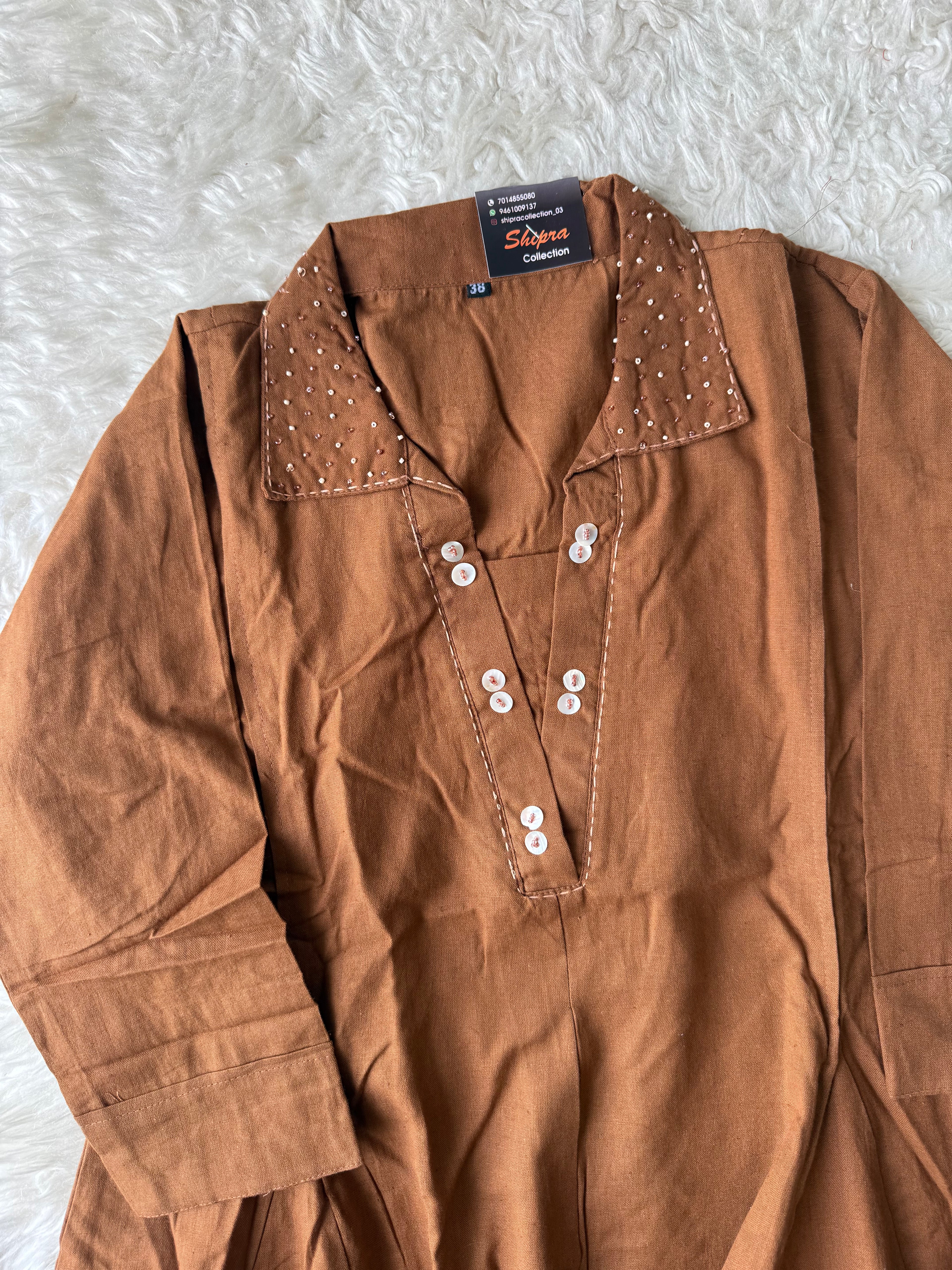Soft Khadi Cotton Co-ord Set