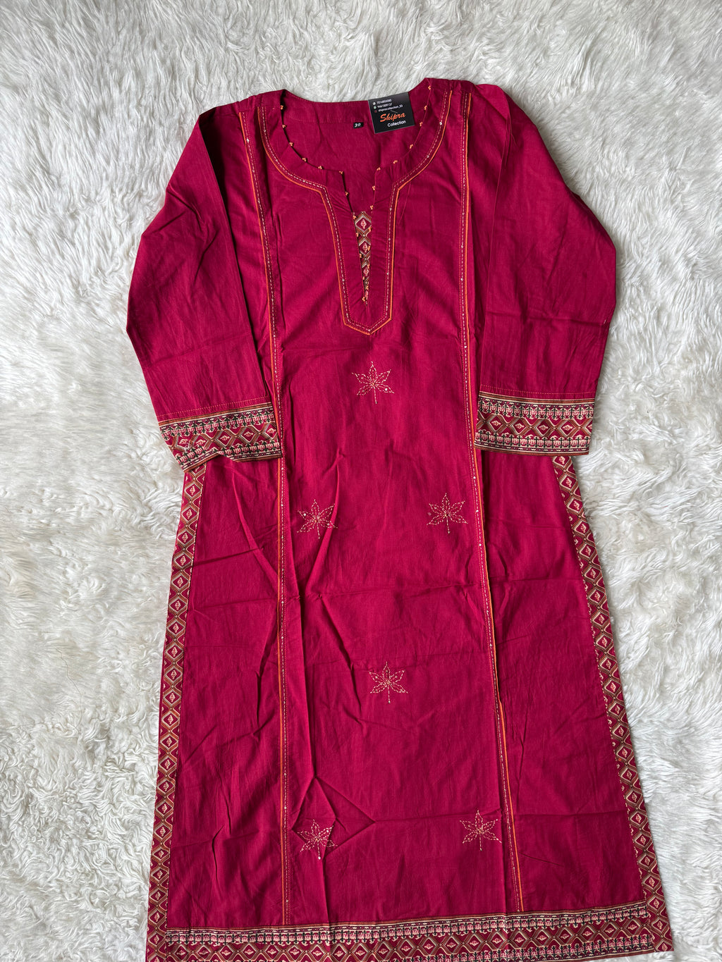 Premium Cotton Kurti Pant Dupatta Set