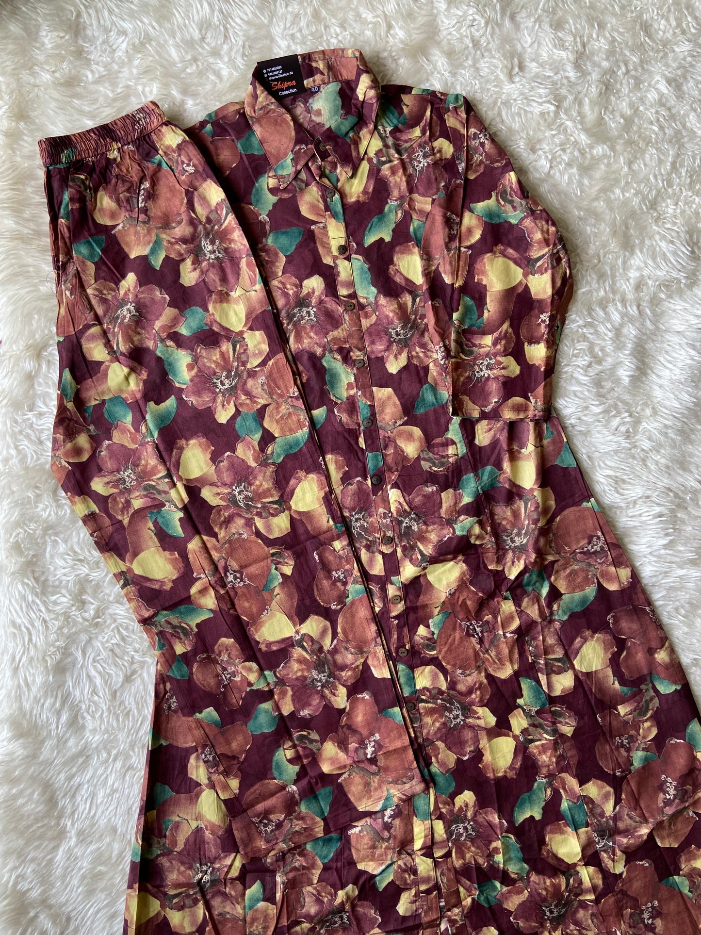 Stock Clearance 🚨 Premium Cotton Kurti Pant Set