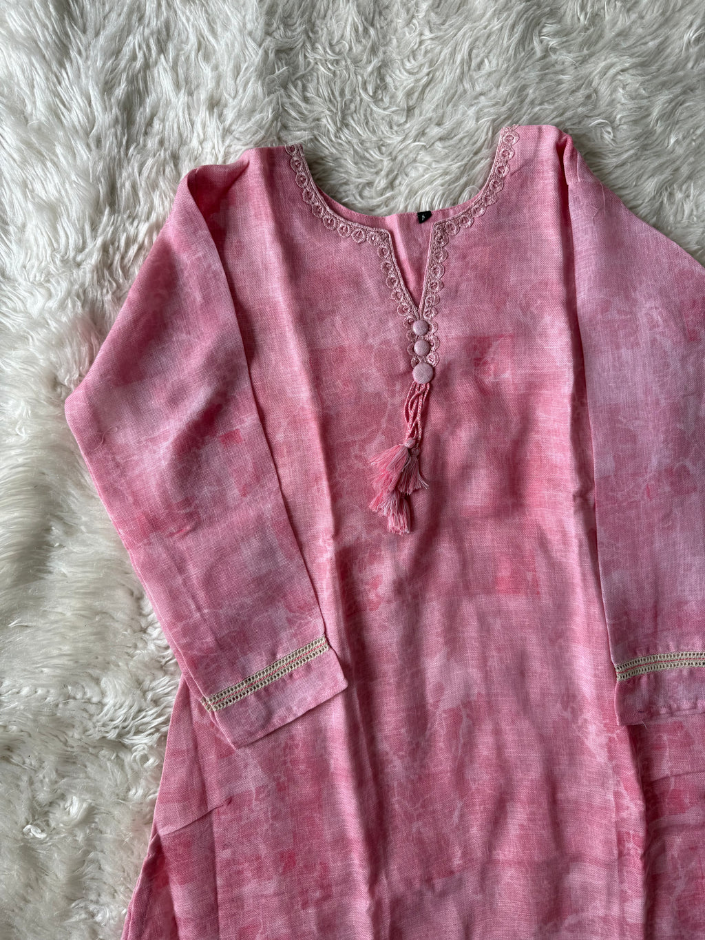 Linen Kurti Pant Dupatta Set