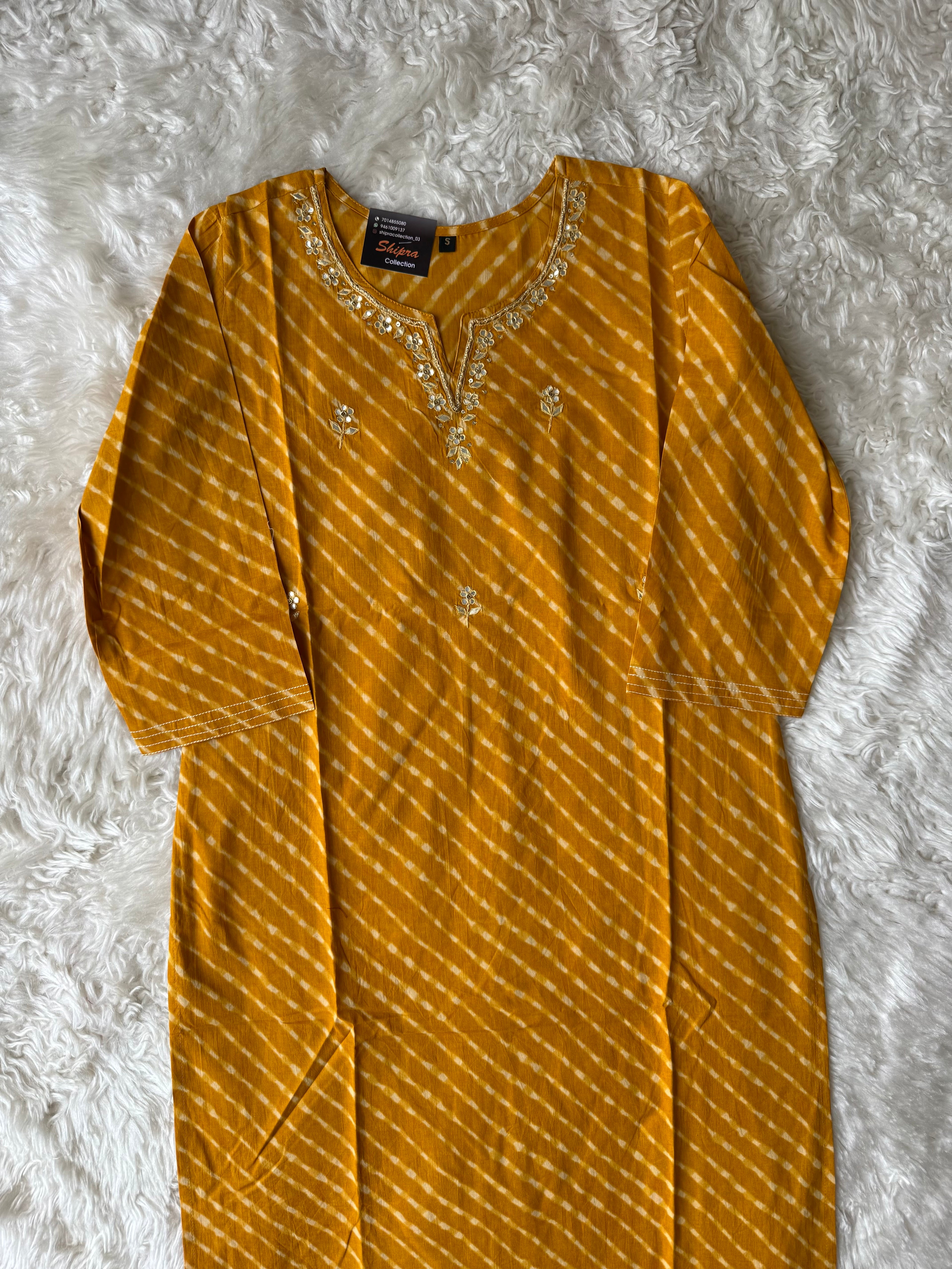 Premium Cotton Lehariya Set