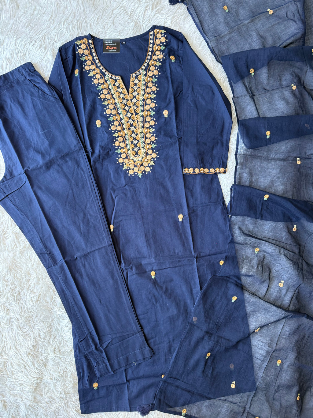 Premium Cotton Kurti Pant Dupatta Set