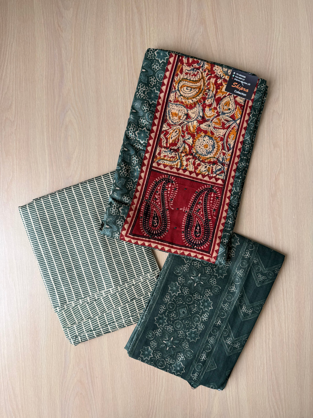 Premium Cotton Unstitched Set