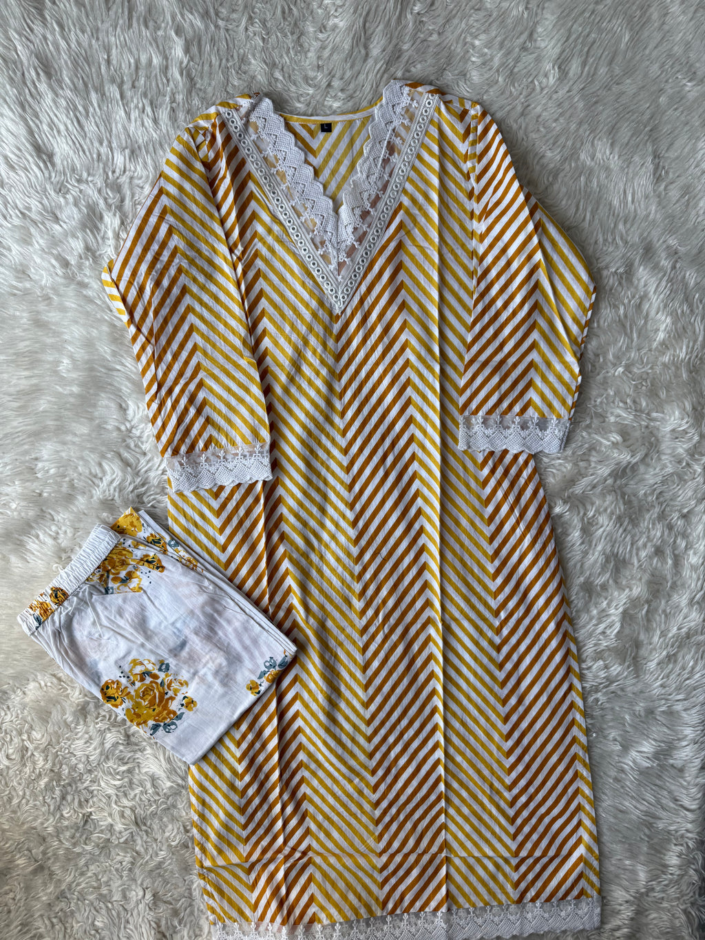 Cotton Kurti Pant Set