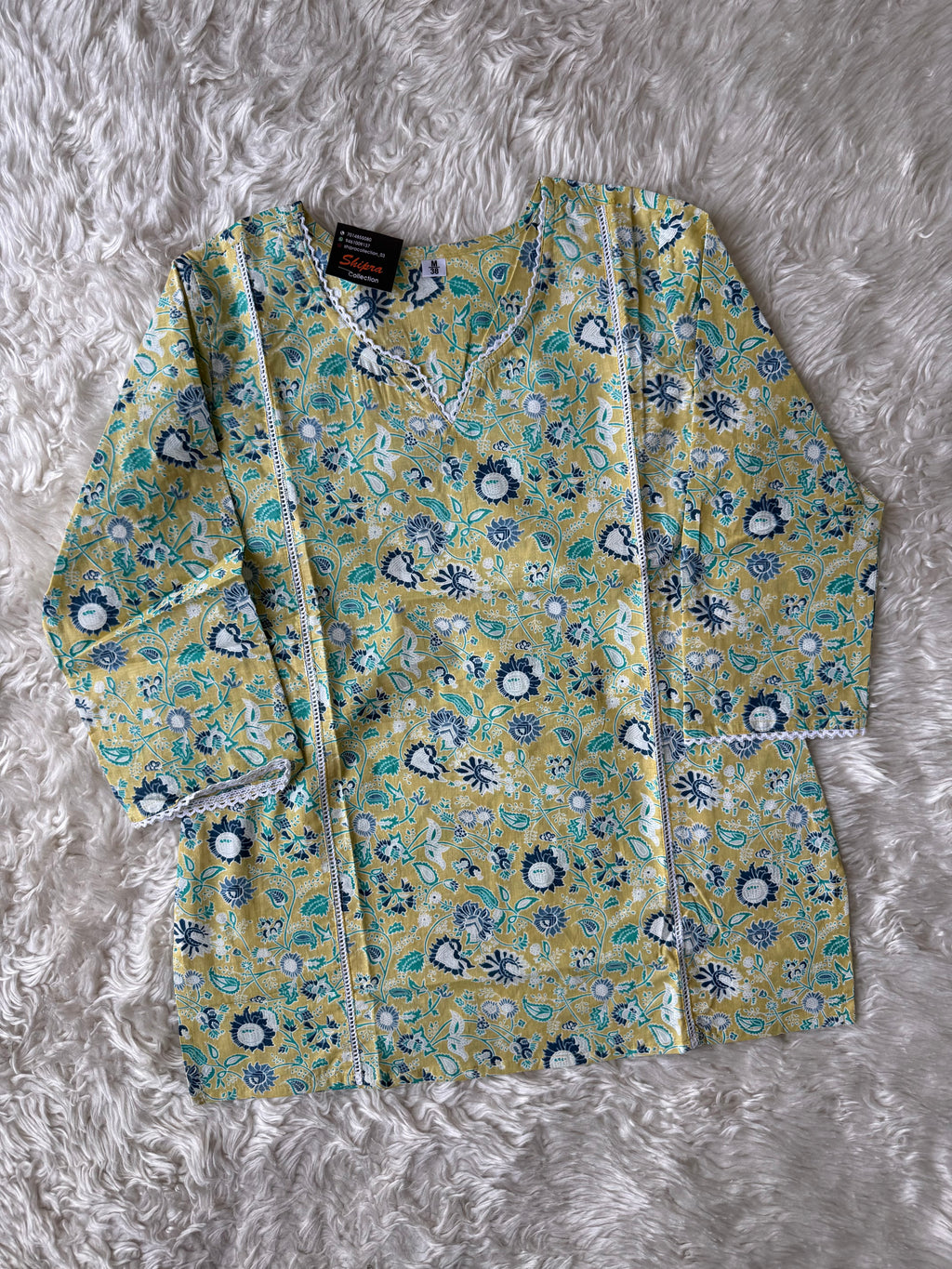 Premium Cotton Short Kurti