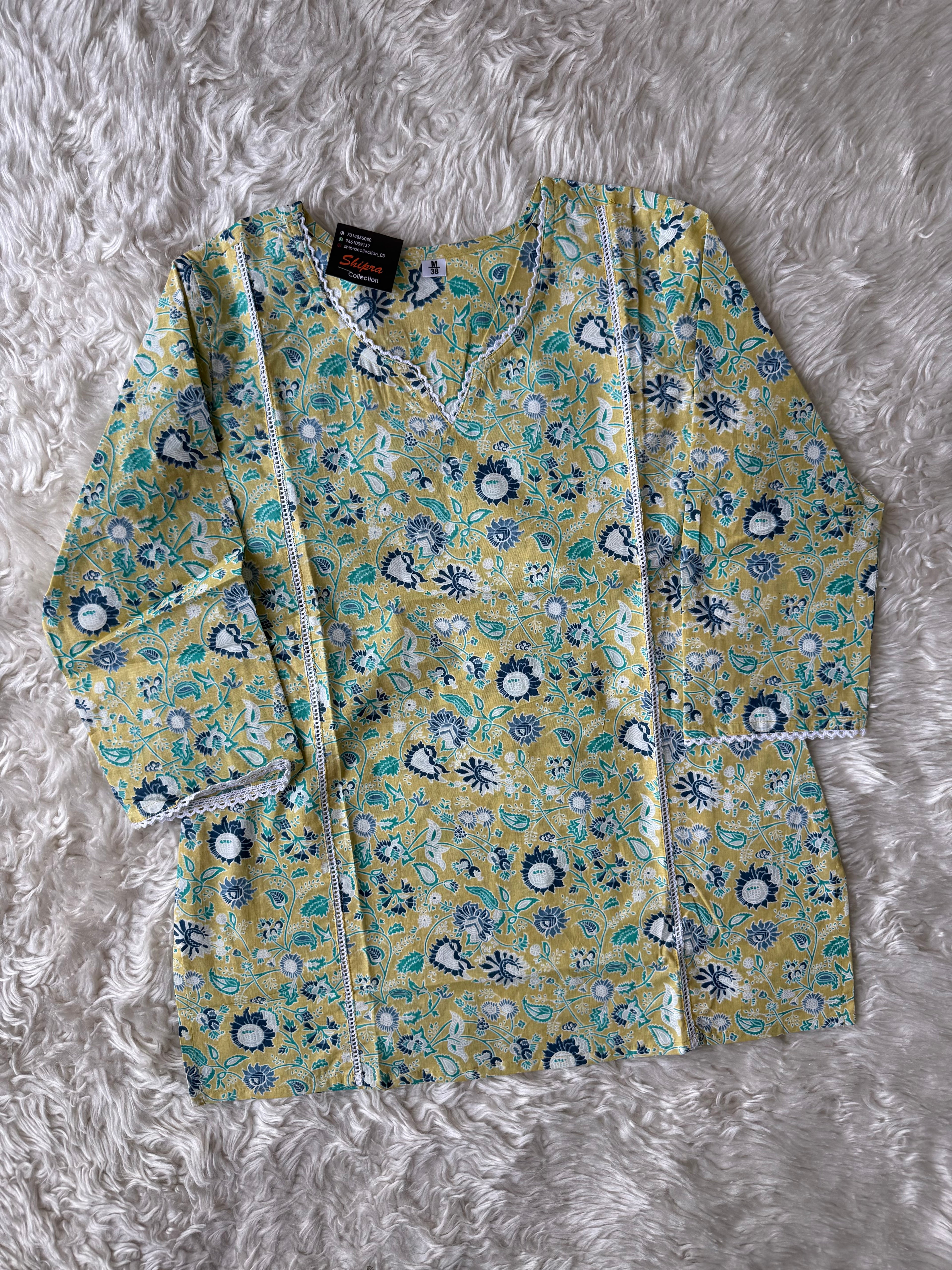 Premium Cotton Short Kurti