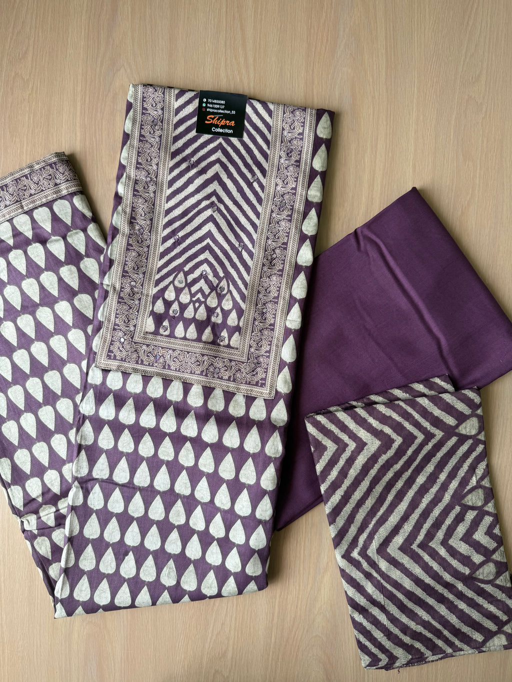 Premium Cotton Unstitched Set