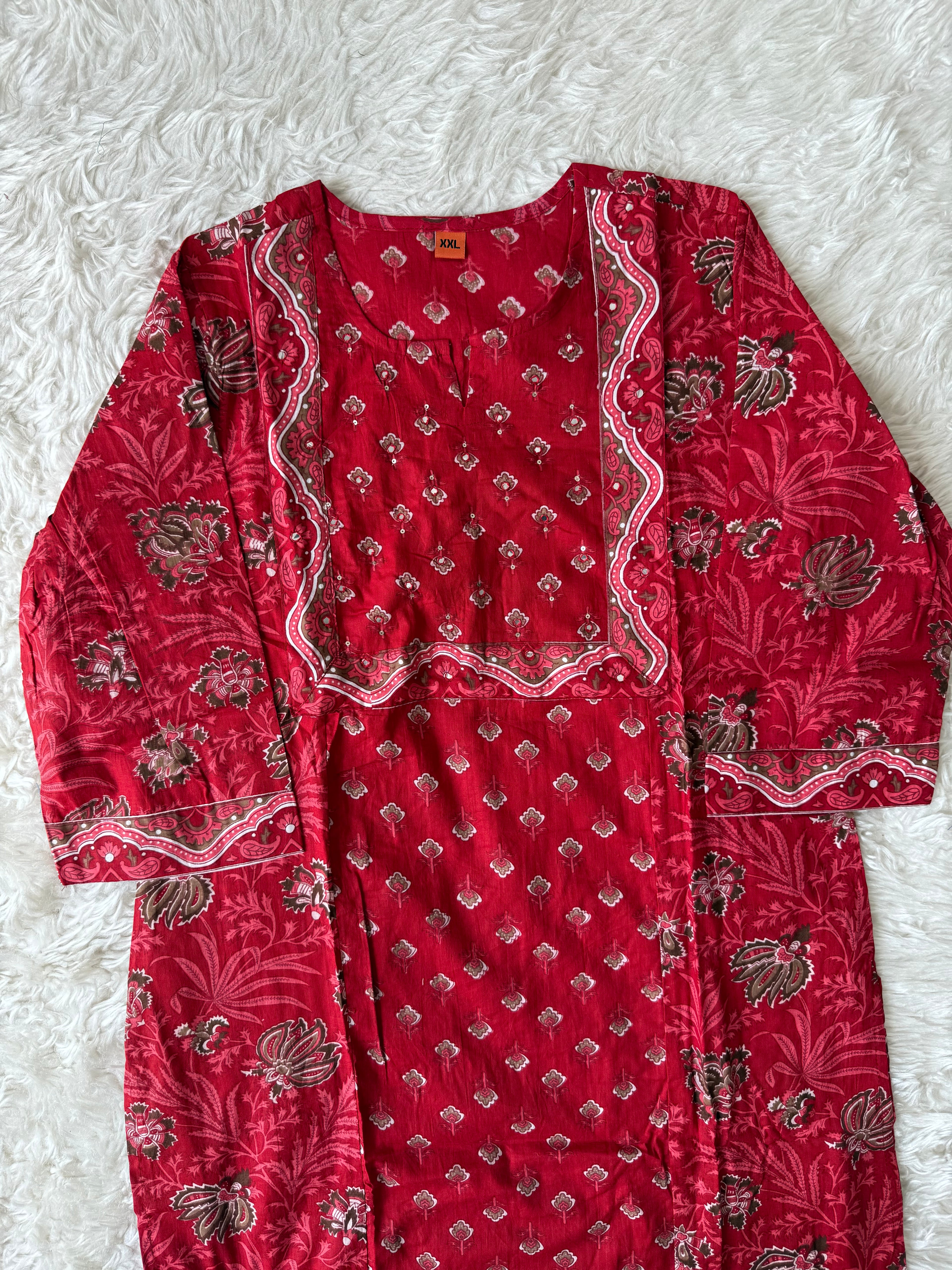 Pure Cotton Kurti Pant Set