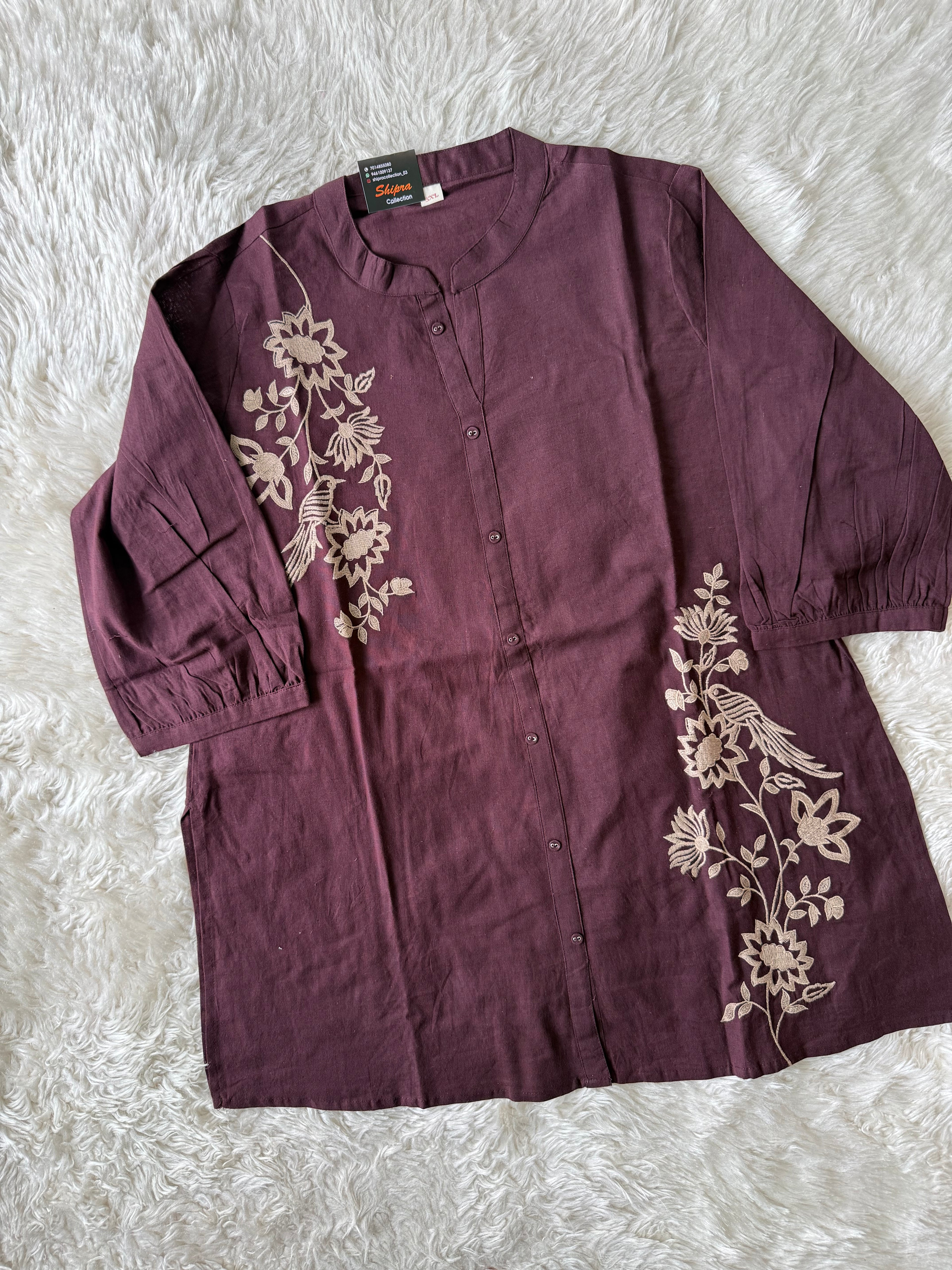 “Plus Size” Soft Khadi Cotton Co-ord Set