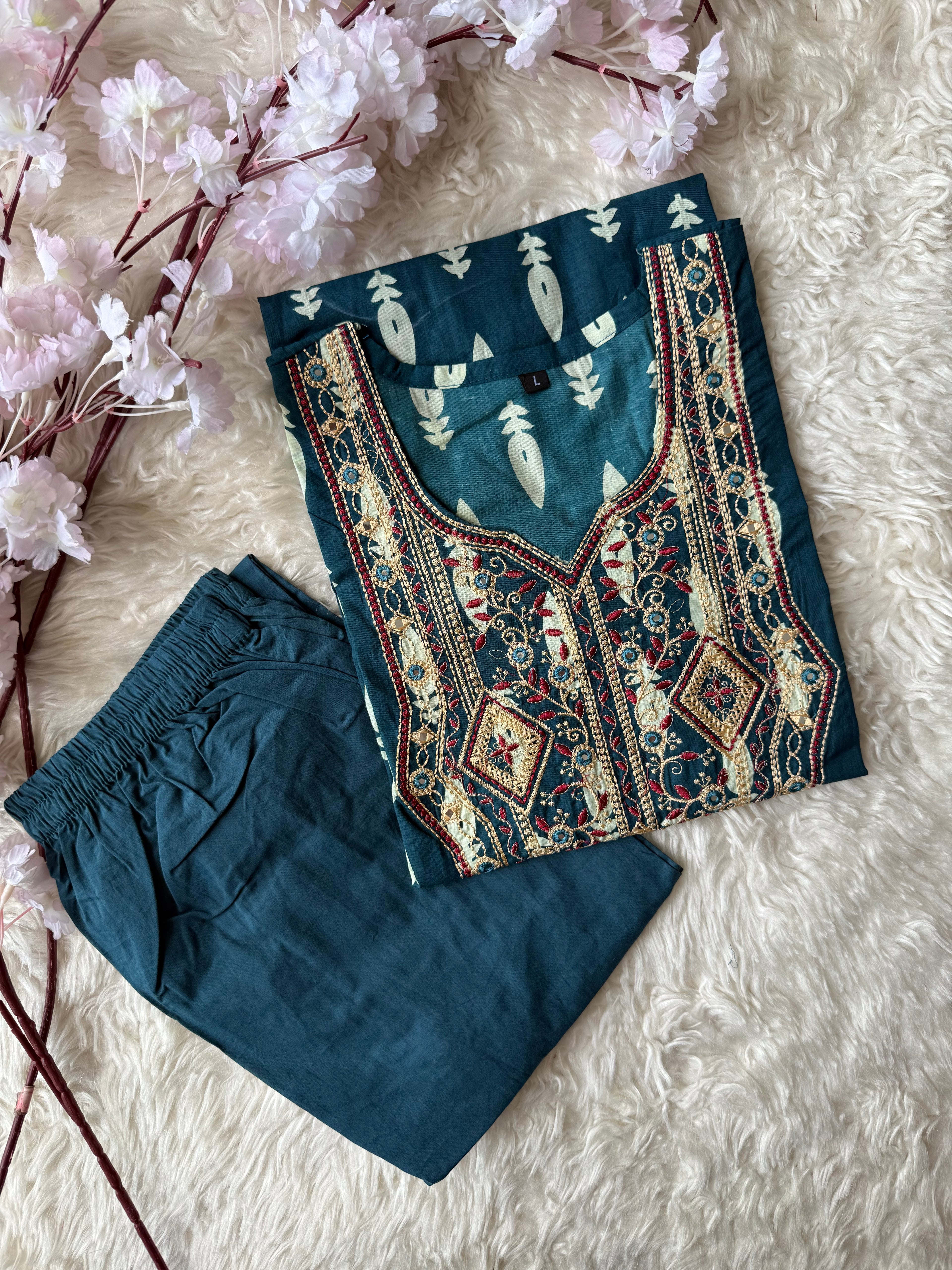 Cotton Kurti Pant Set