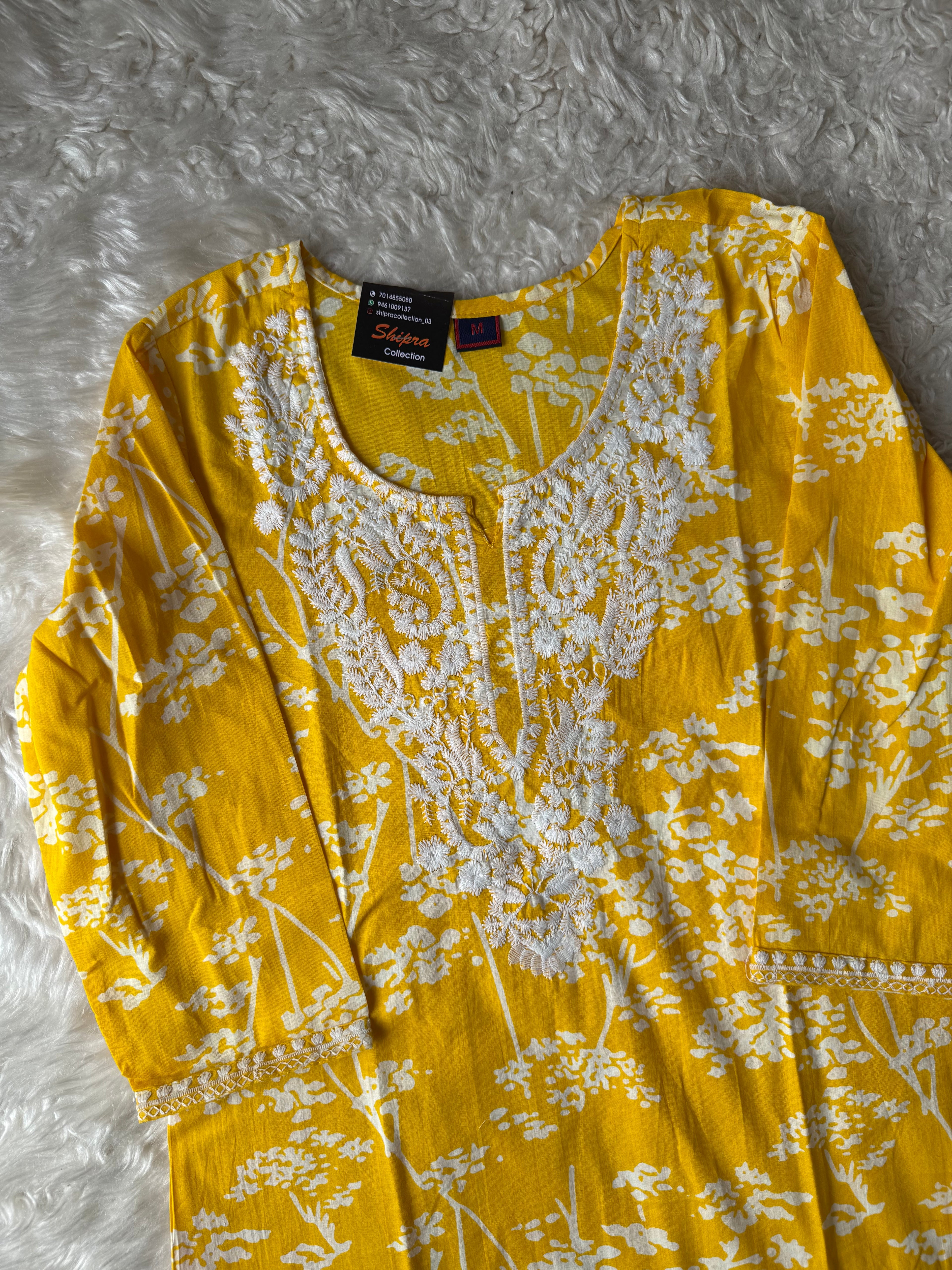 Cotton Kurti Pant Set