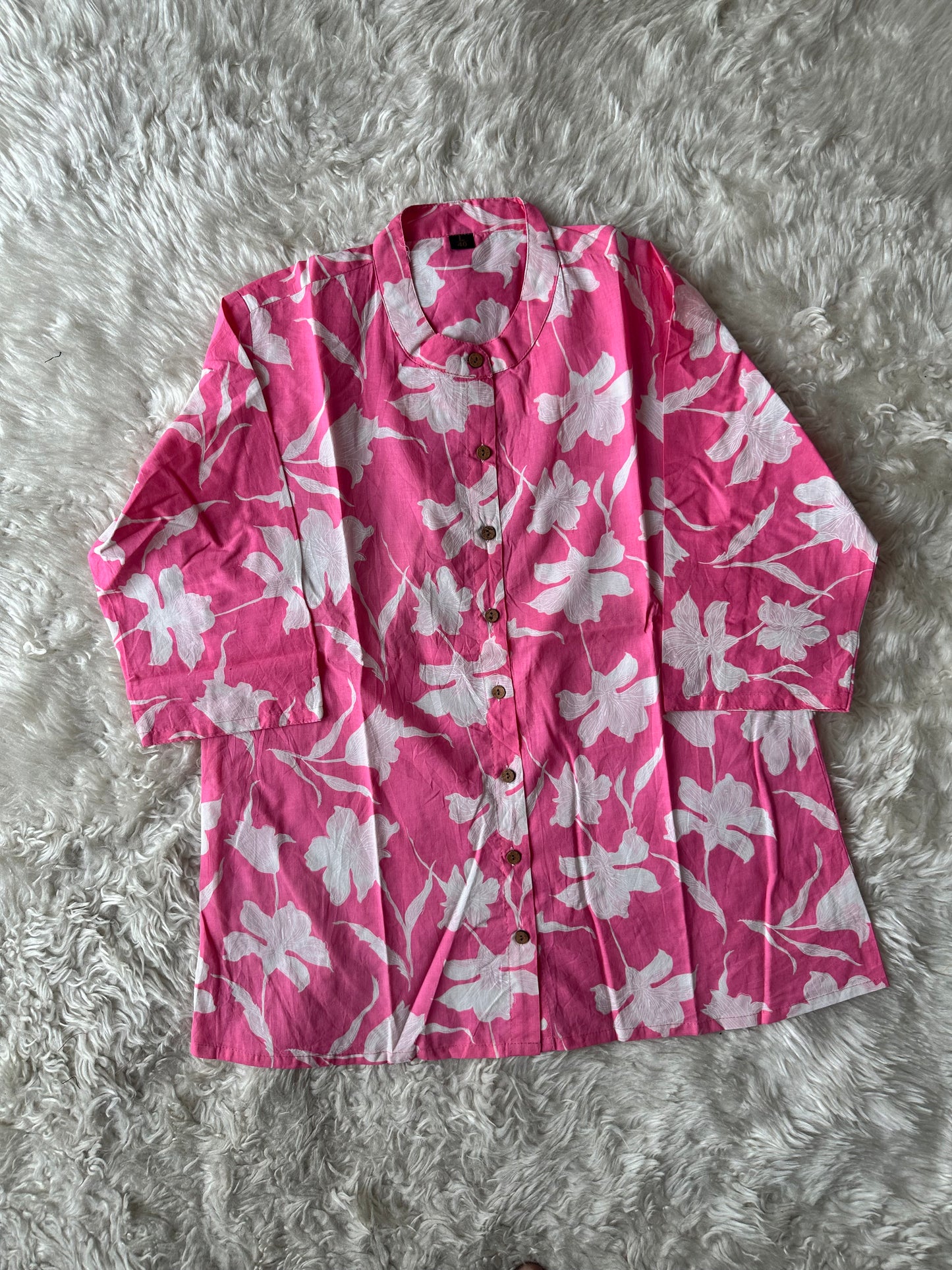 Pure Cotton Short Kurti (feeding friendly)