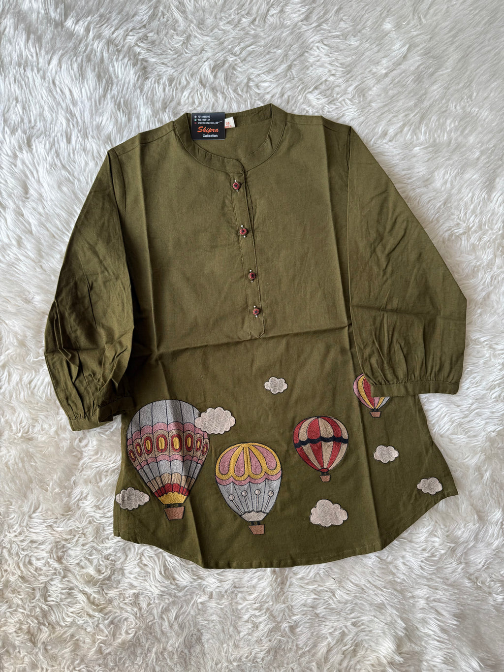 “Plus Size” Khadi Cotton Short Kurti