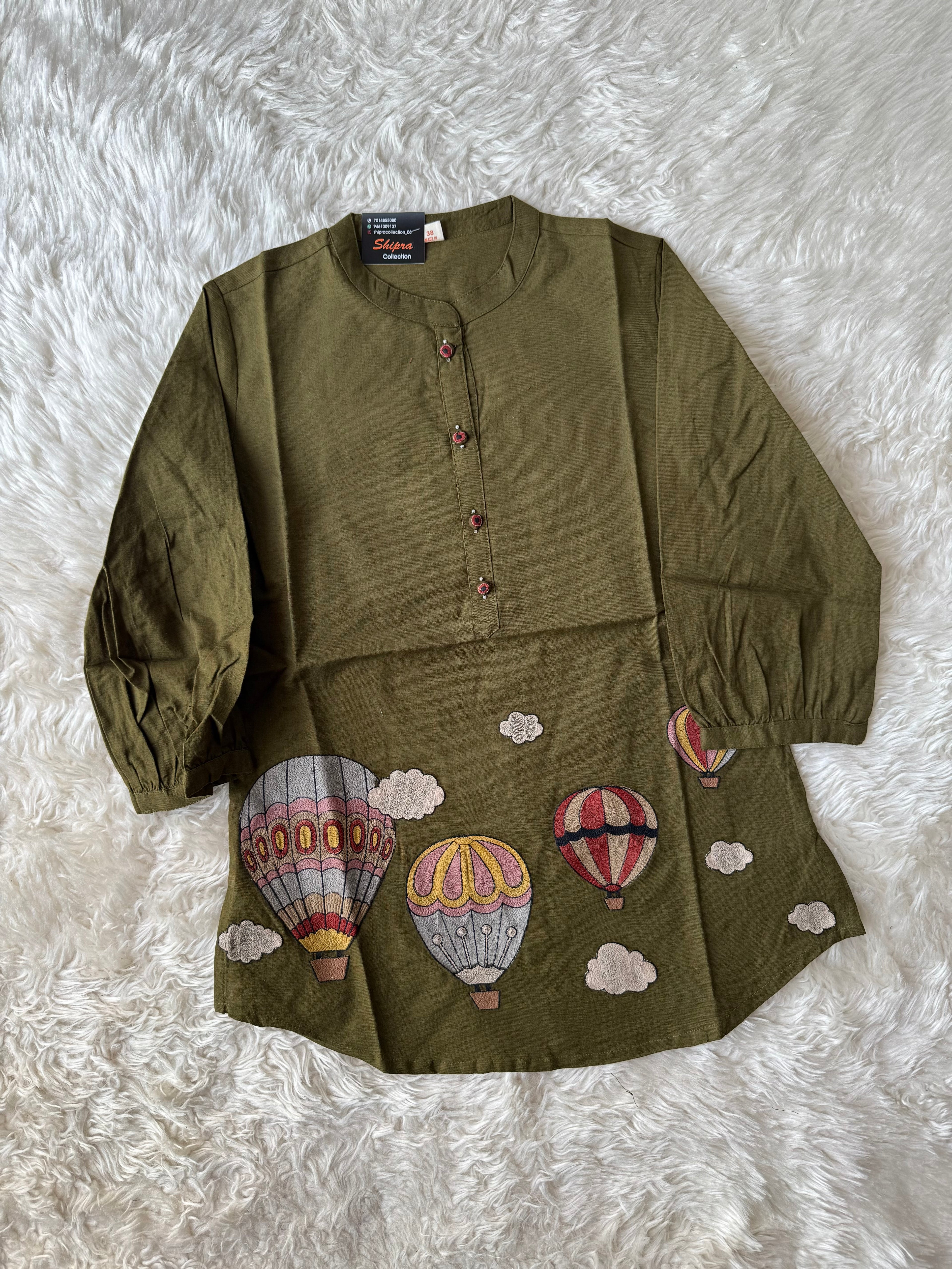 Khadi Cotton Short Kurti