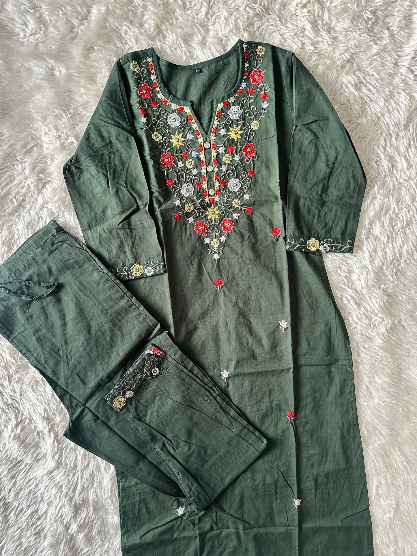 Cotton Kurti Pant Set
