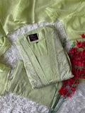 Mul Cotton FLARE Kurti Pant Dupatta Set