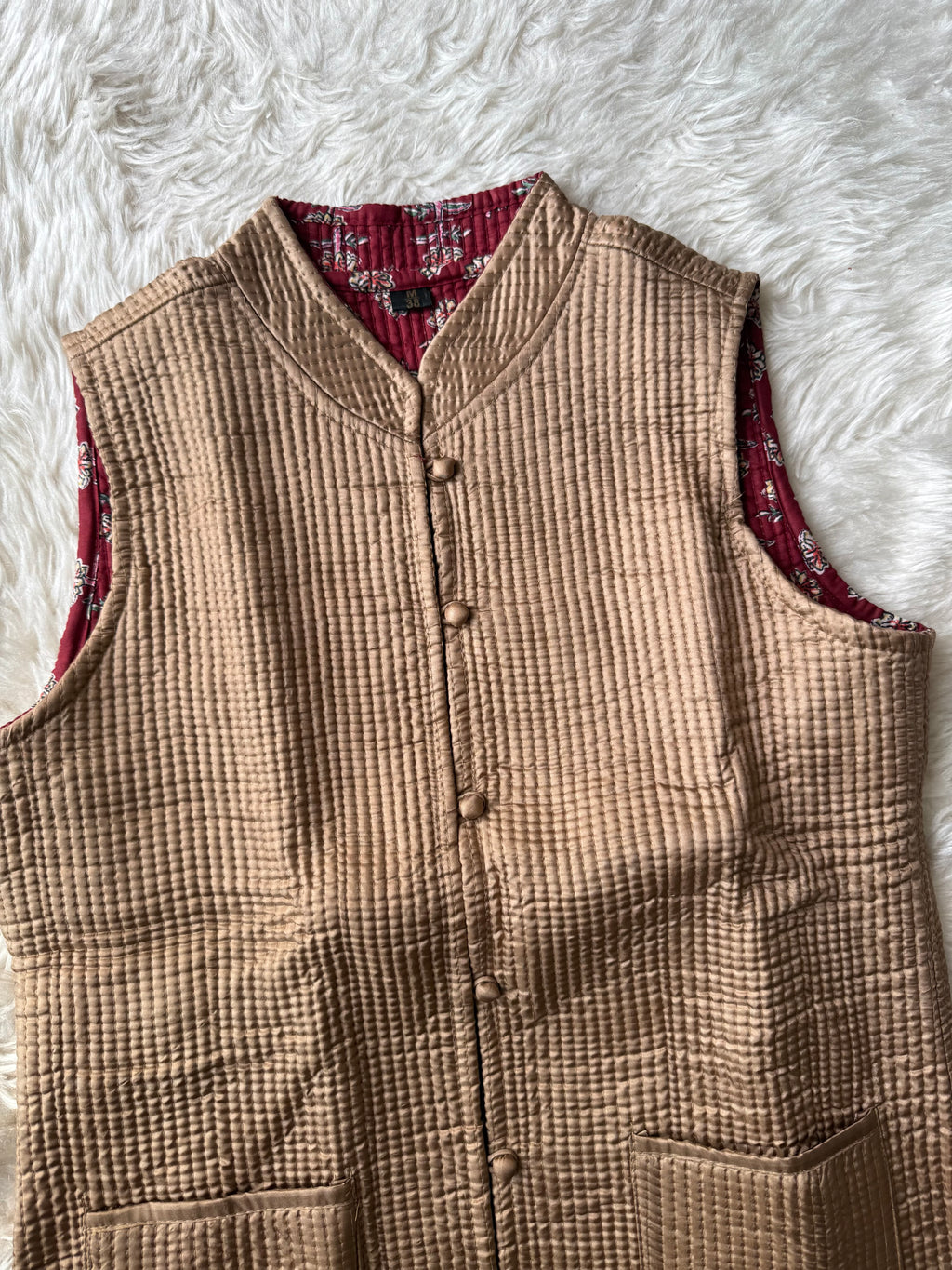 Reversible Quilted Sleevesless Jacket