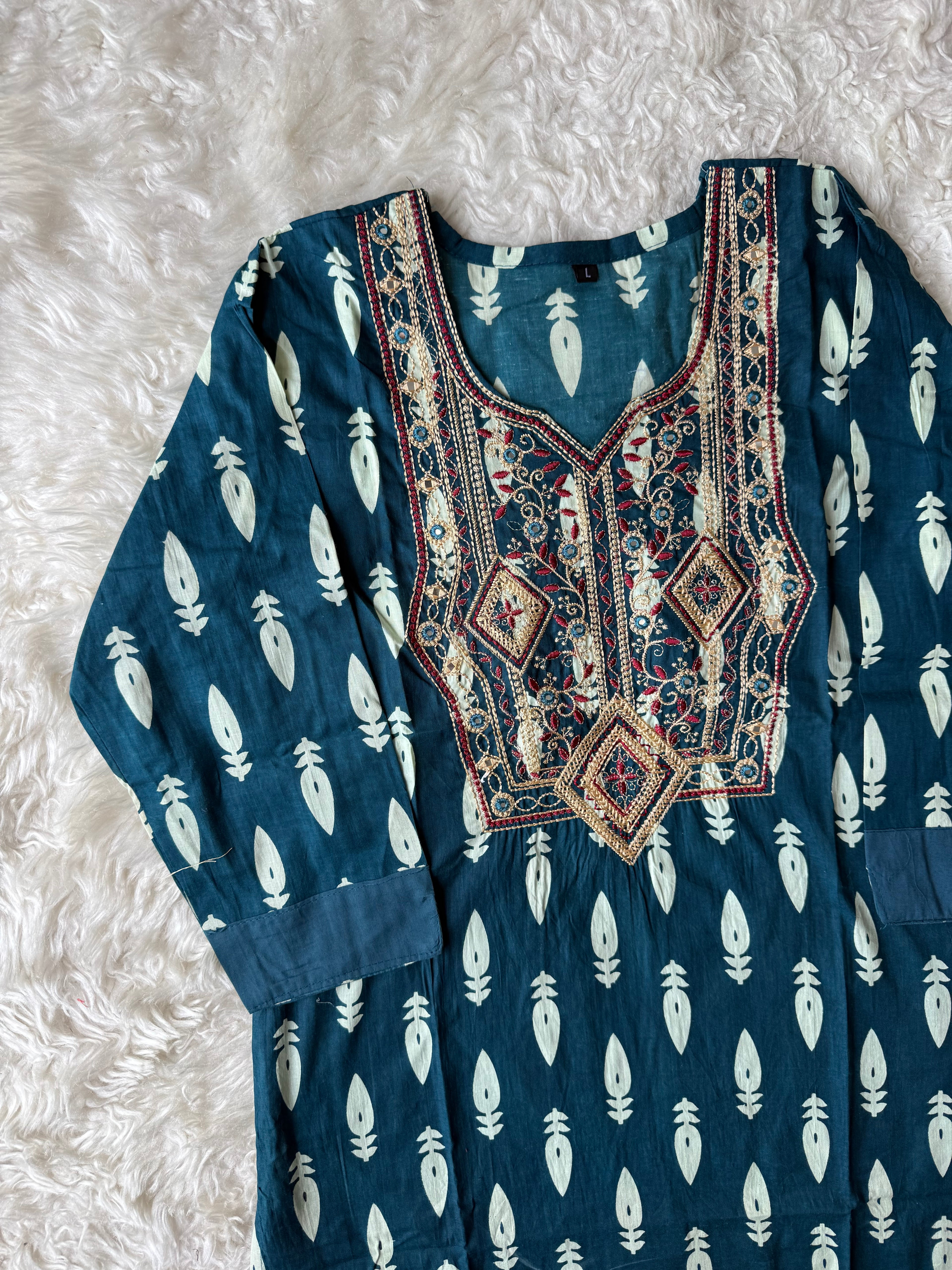 Cotton Kurti Pant Set