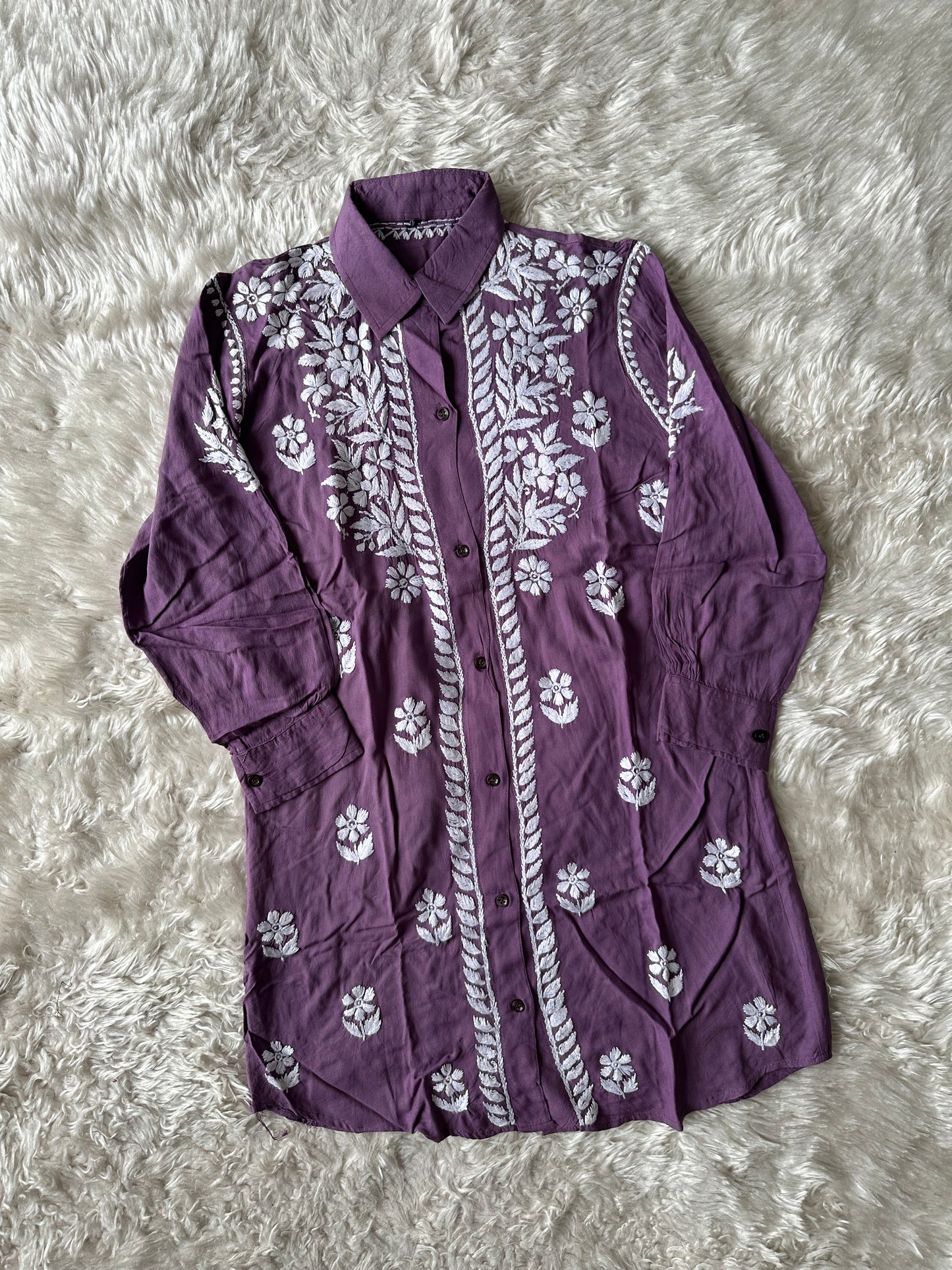 Heavy Rayon Chikankari Co-ord Set