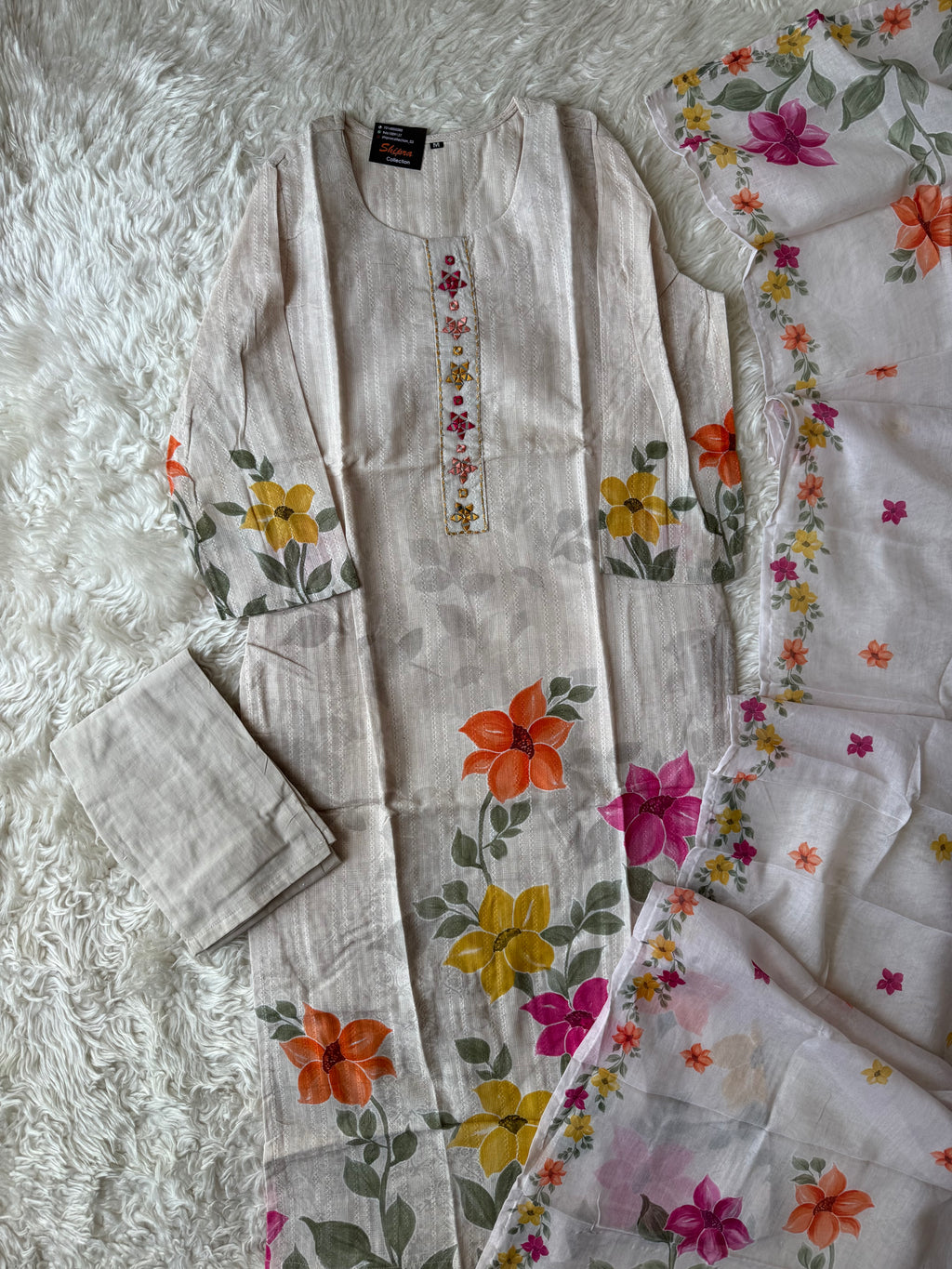 Premium Mul Cotton Thread Work Collection
