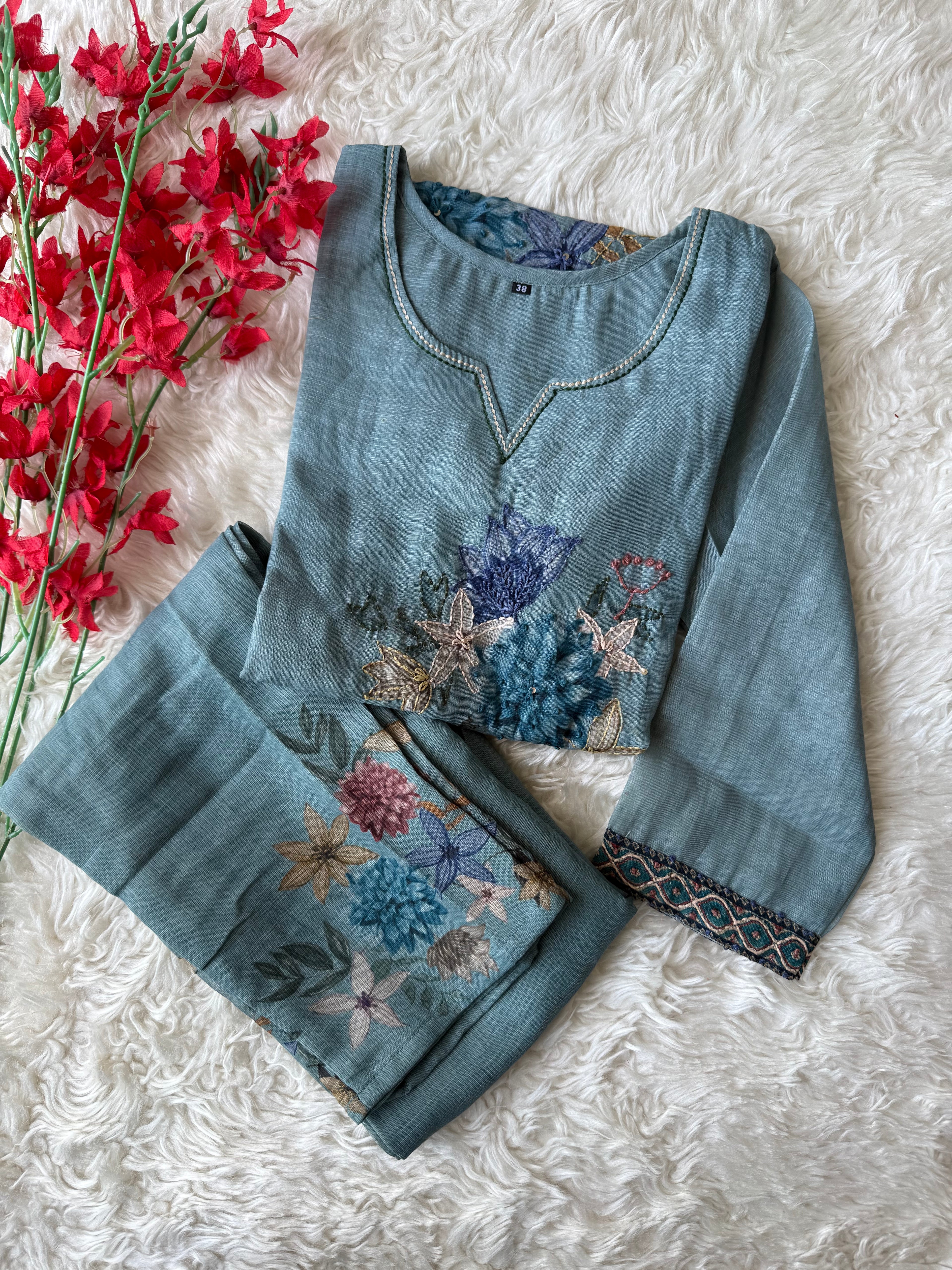 Chanderi Silk Co-ord Set