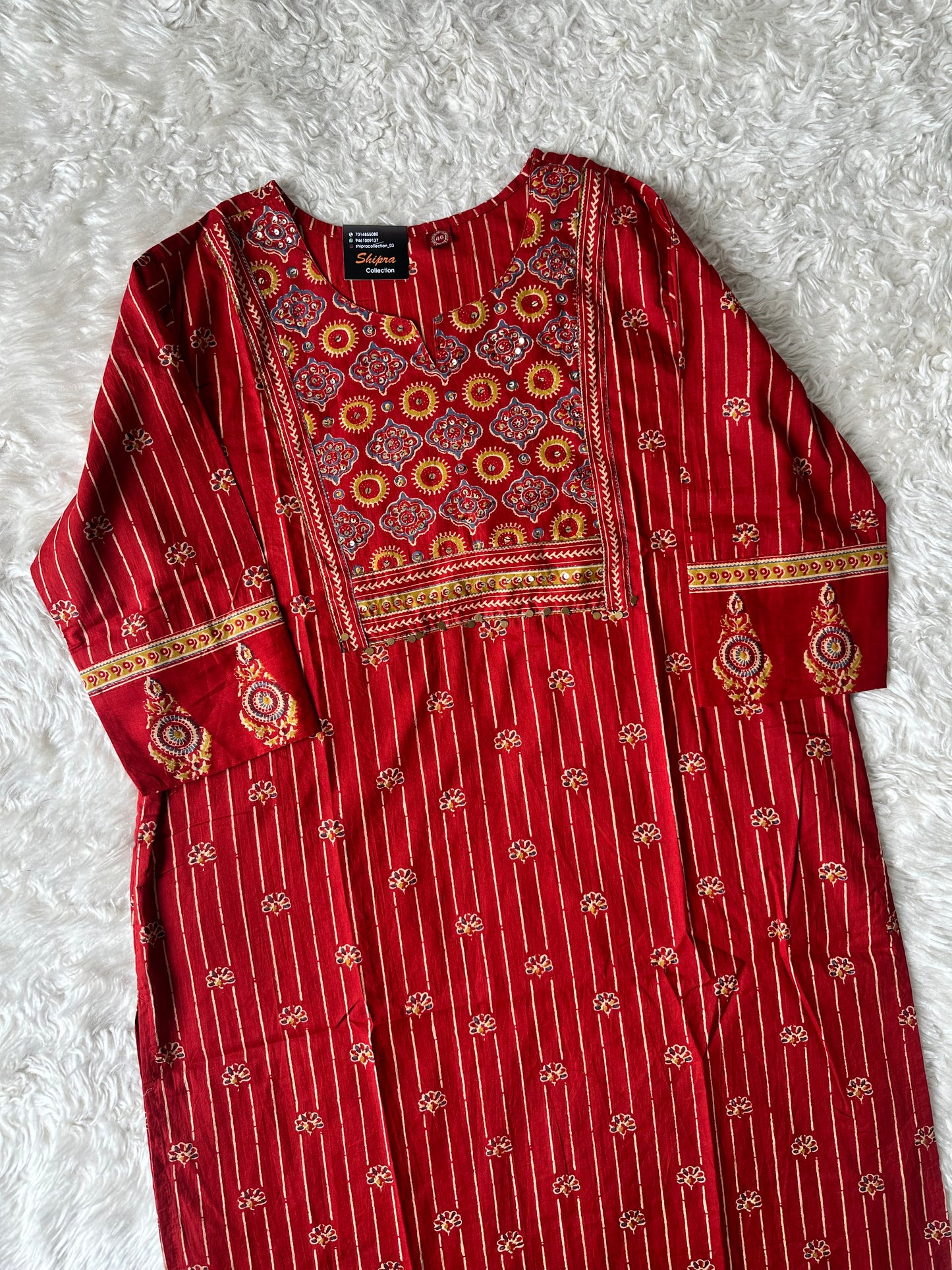 Pure Cotton Kurti Pant Plazo Dupatta Set