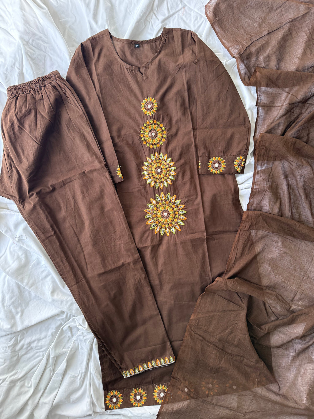 Budget Friendly Kurti Pant Dupatta Set
