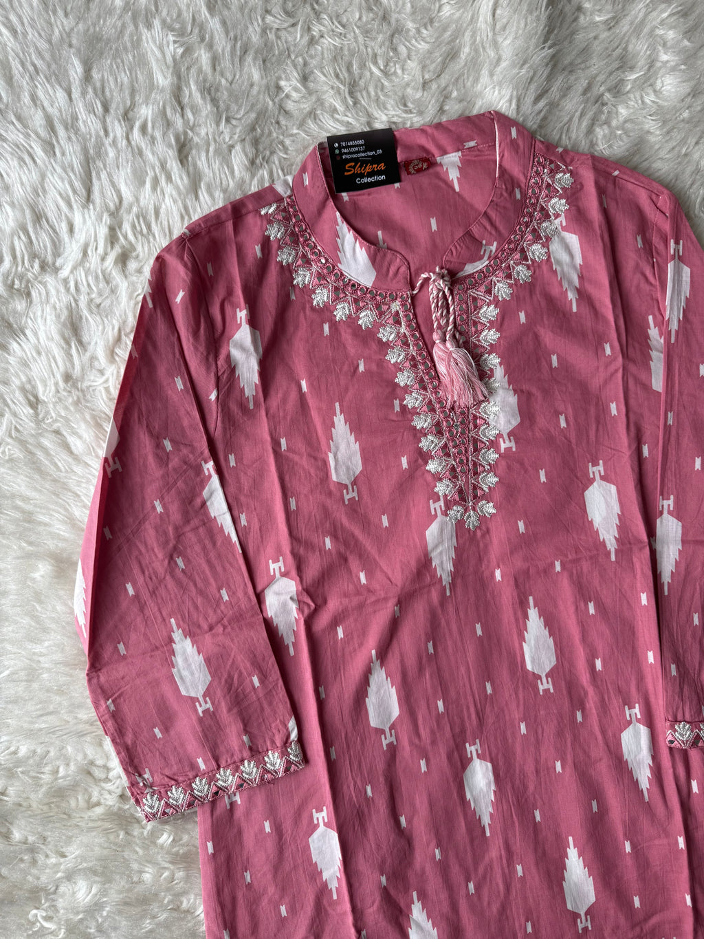 Pure Cotton Kurti Pant Dupatta Set
