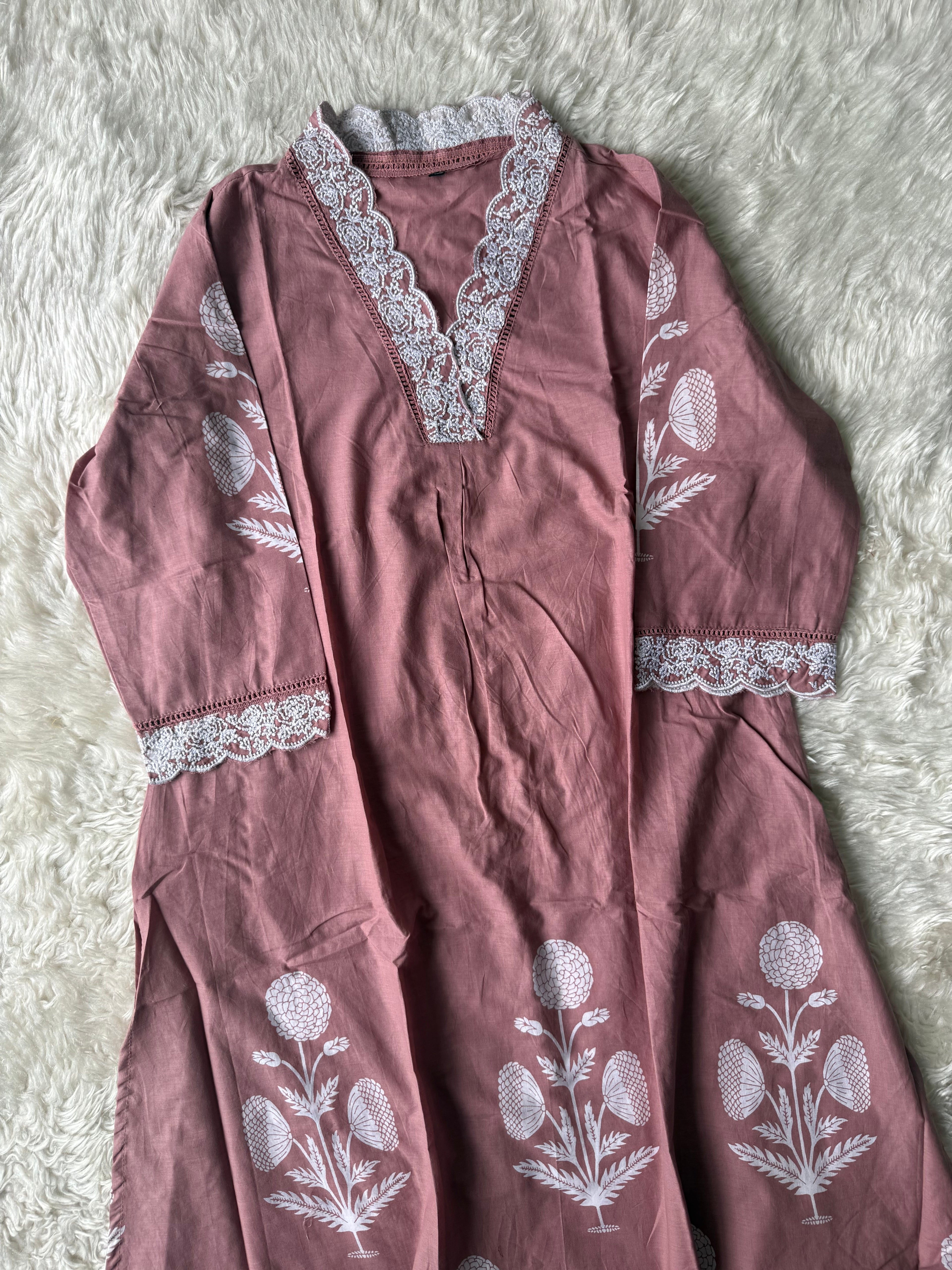 Cotton Kurti Pant Set